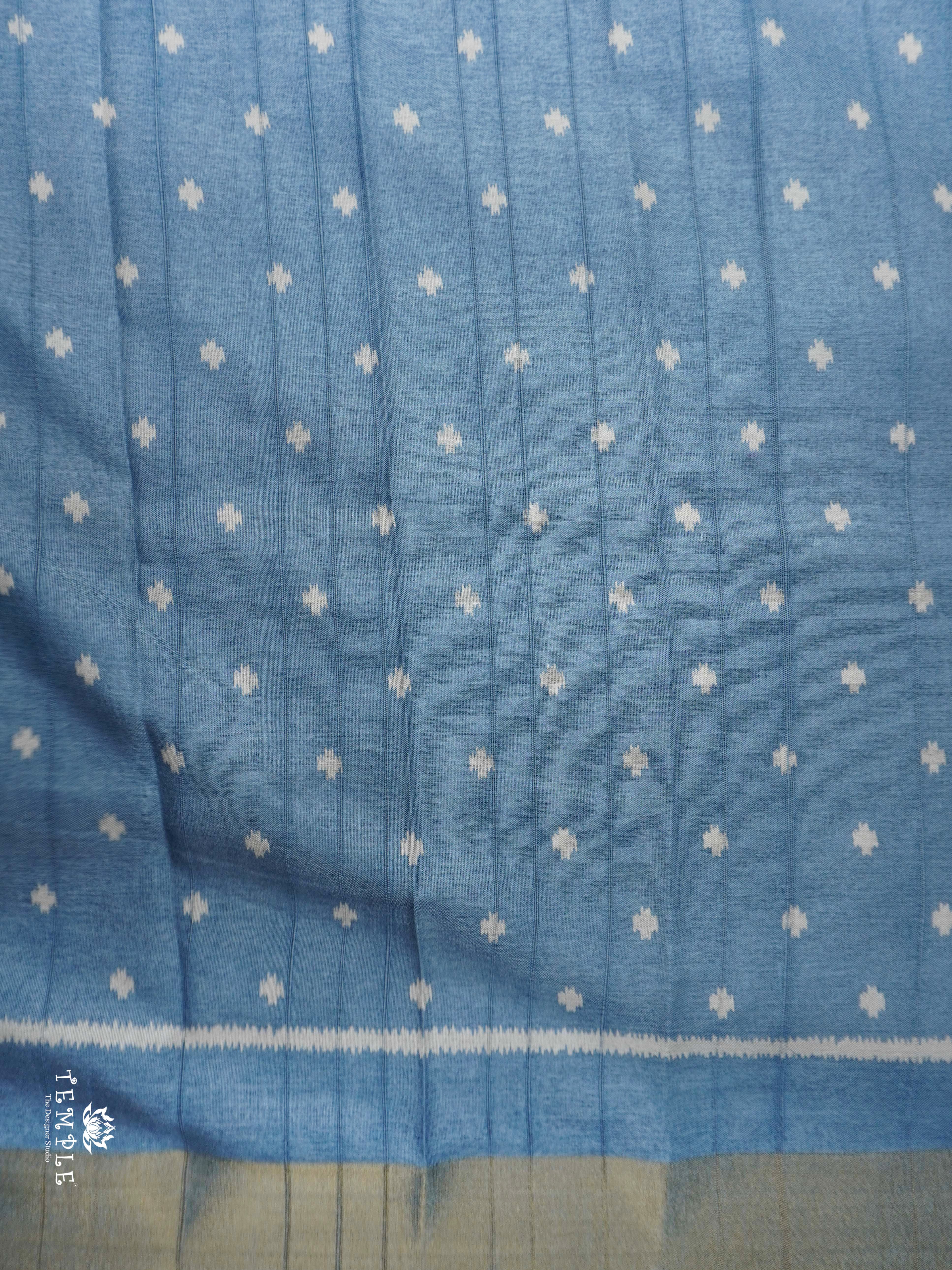 Printed Linen Cotton Saree | TTDS2307