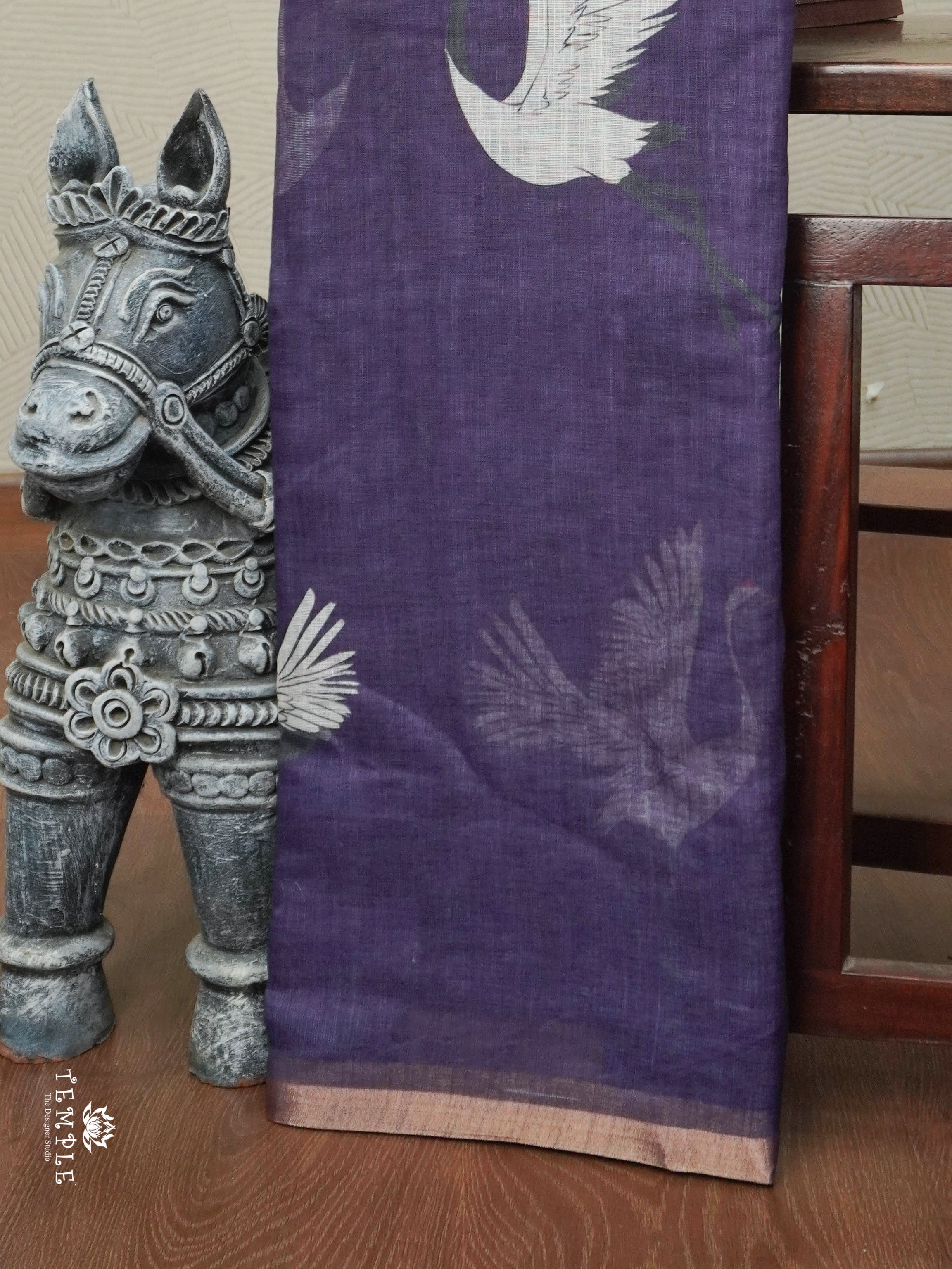 Linen Cotton Saree | TTDS2834