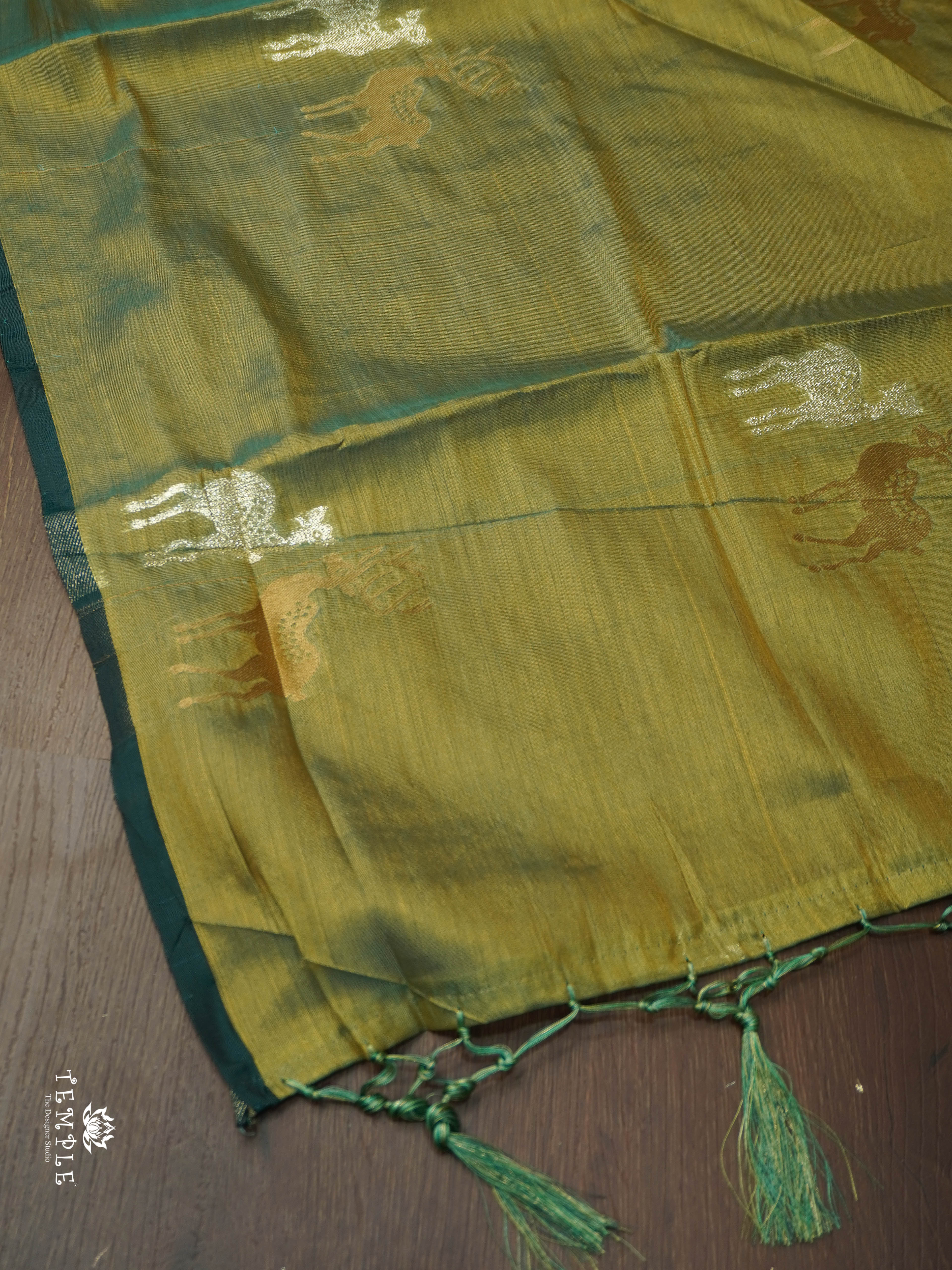 Tissue Silk Saree With Deer Motifs | TTDS1608