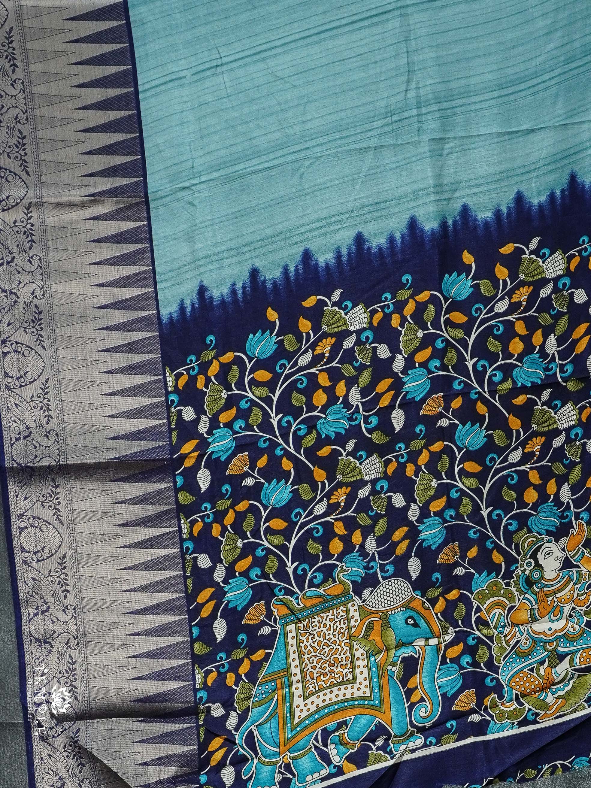 Fancy Saree with Temple Border | TTDS2320