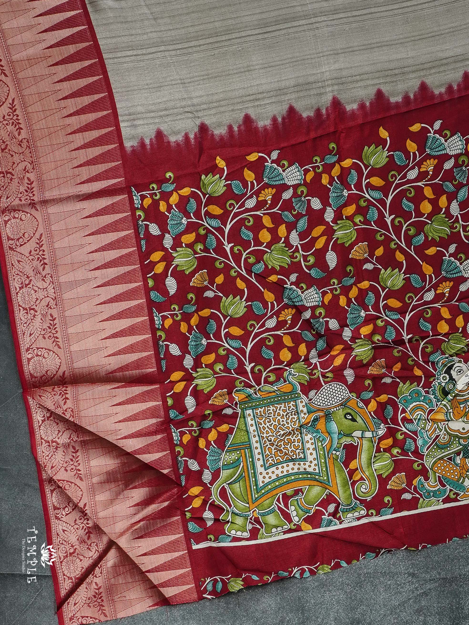 Fancy Saree with Temple Border | TTDS2320
