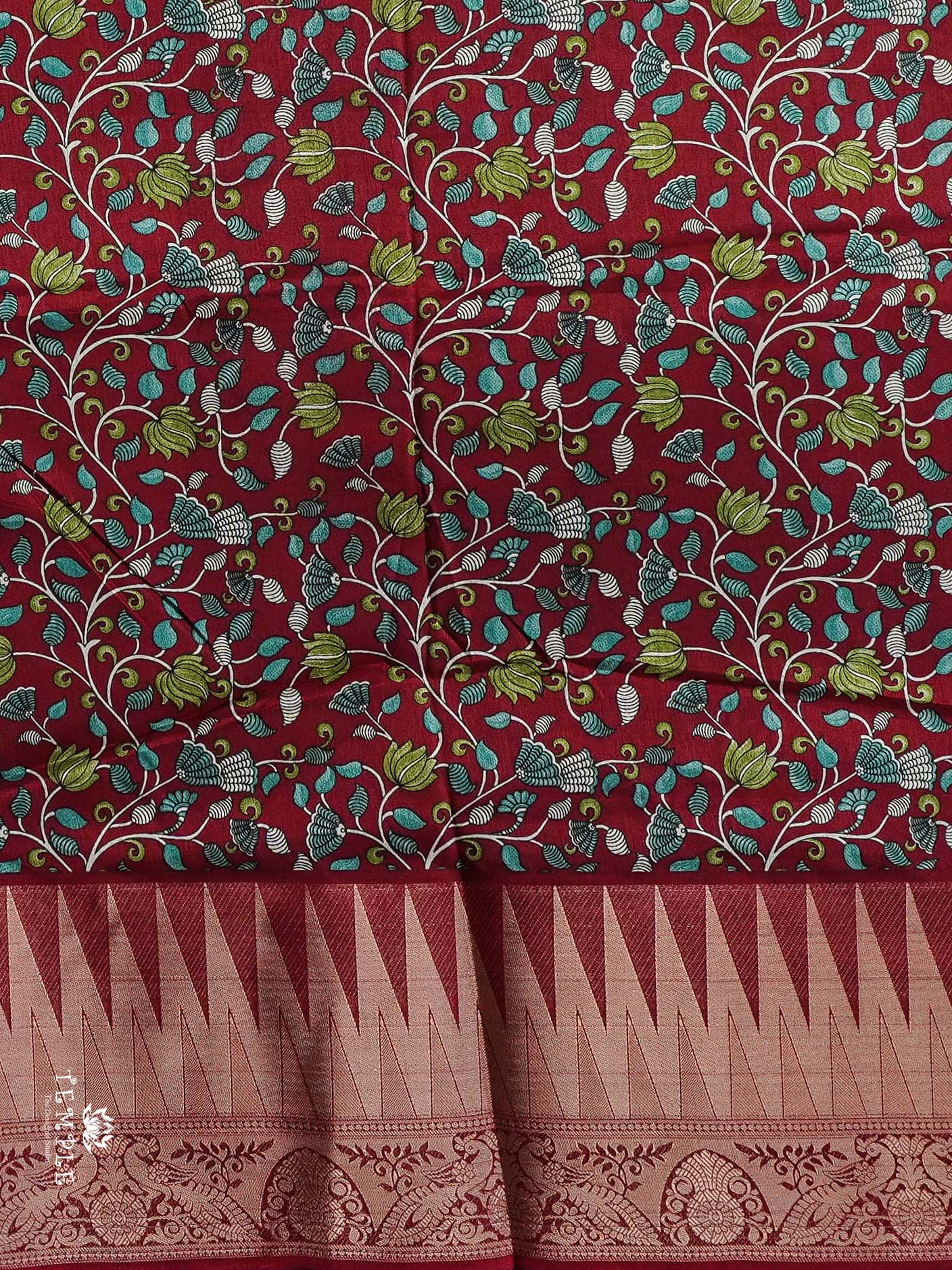 Fancy Saree with Temple Border | TTDS2320