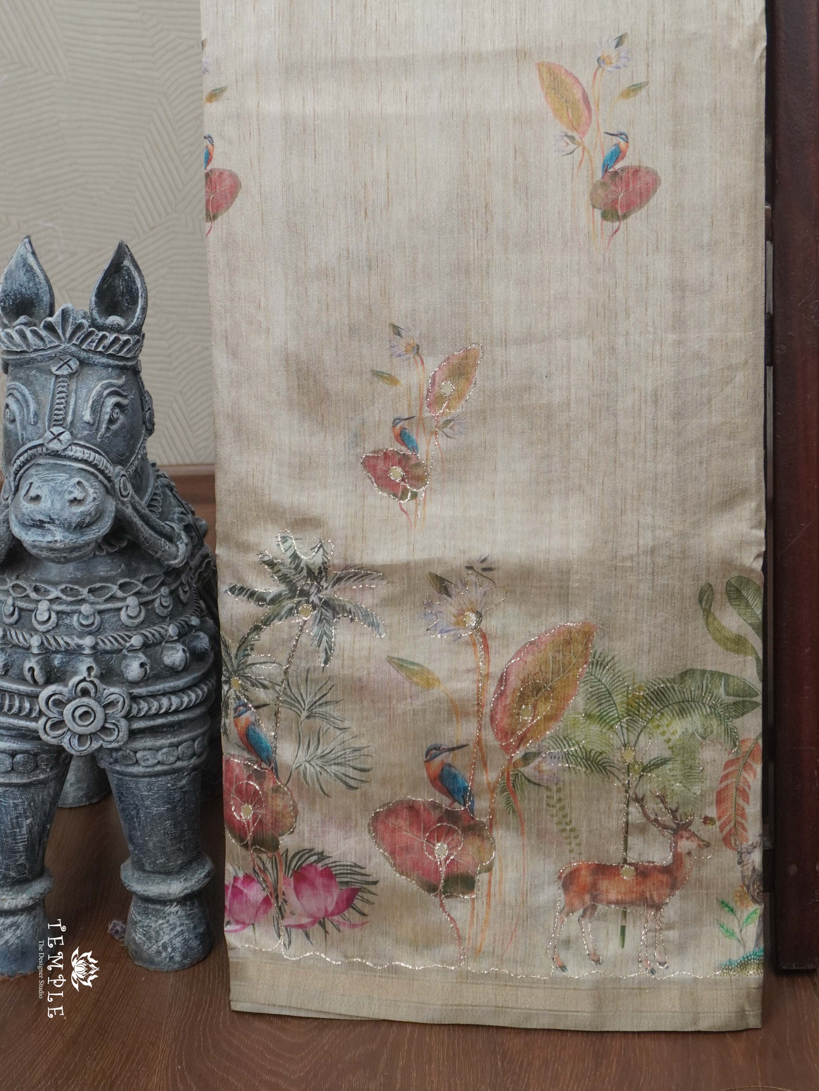 Printed Chanderi Cotton Saree | TTDS2724