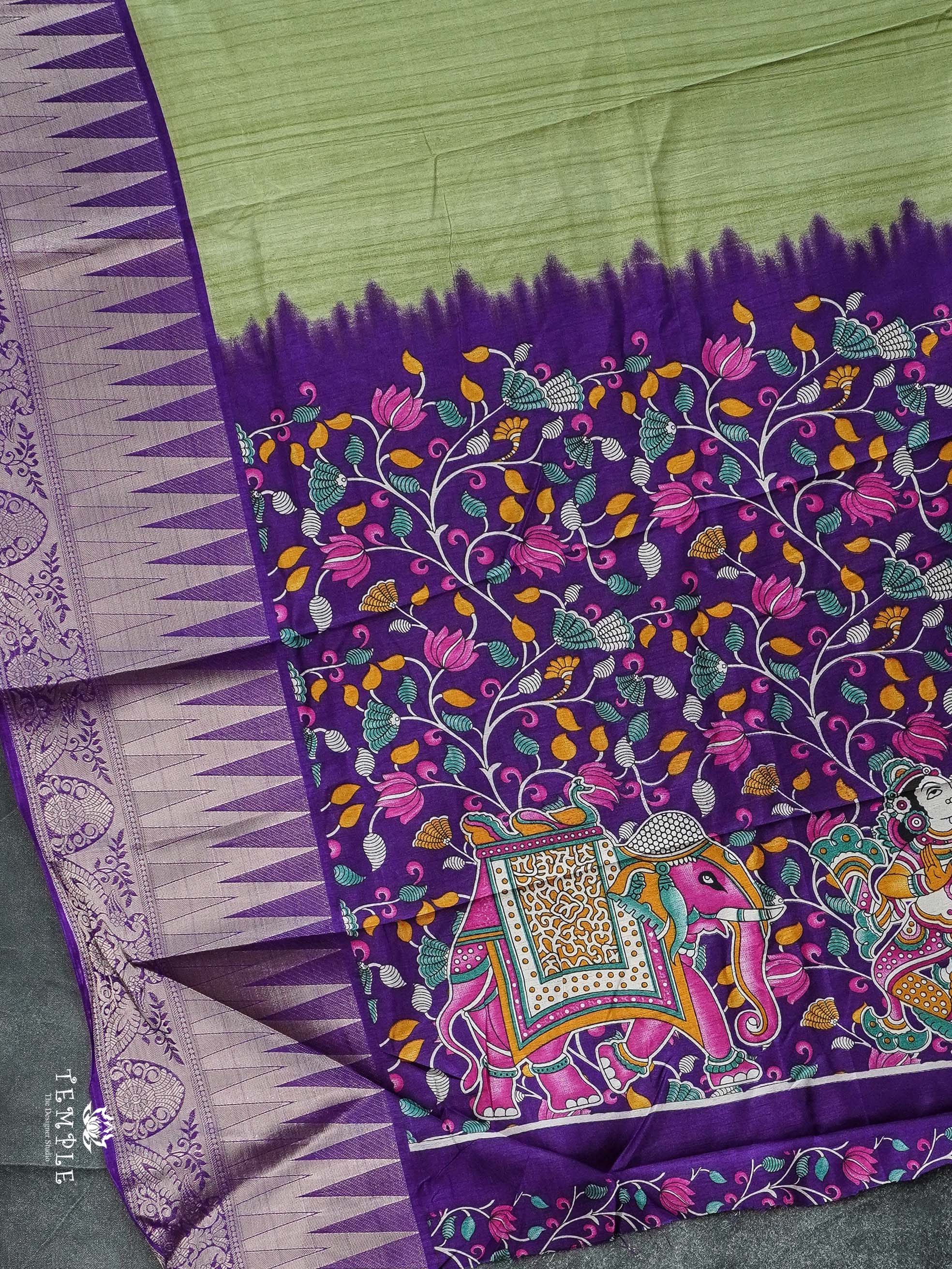 Fancy Saree with Temple Border | TTDS2320