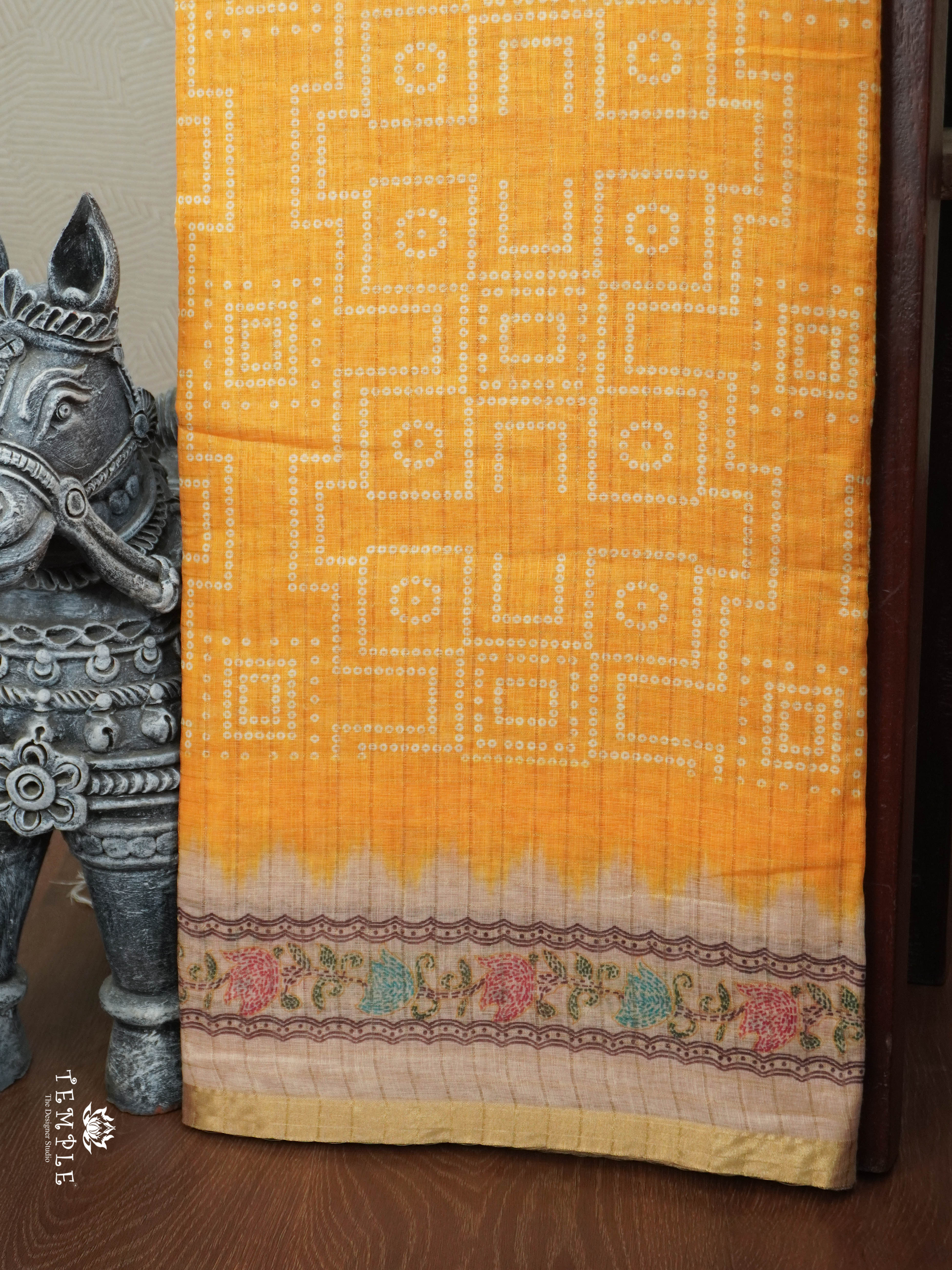 Linen Cotton Saree | TTDS2808