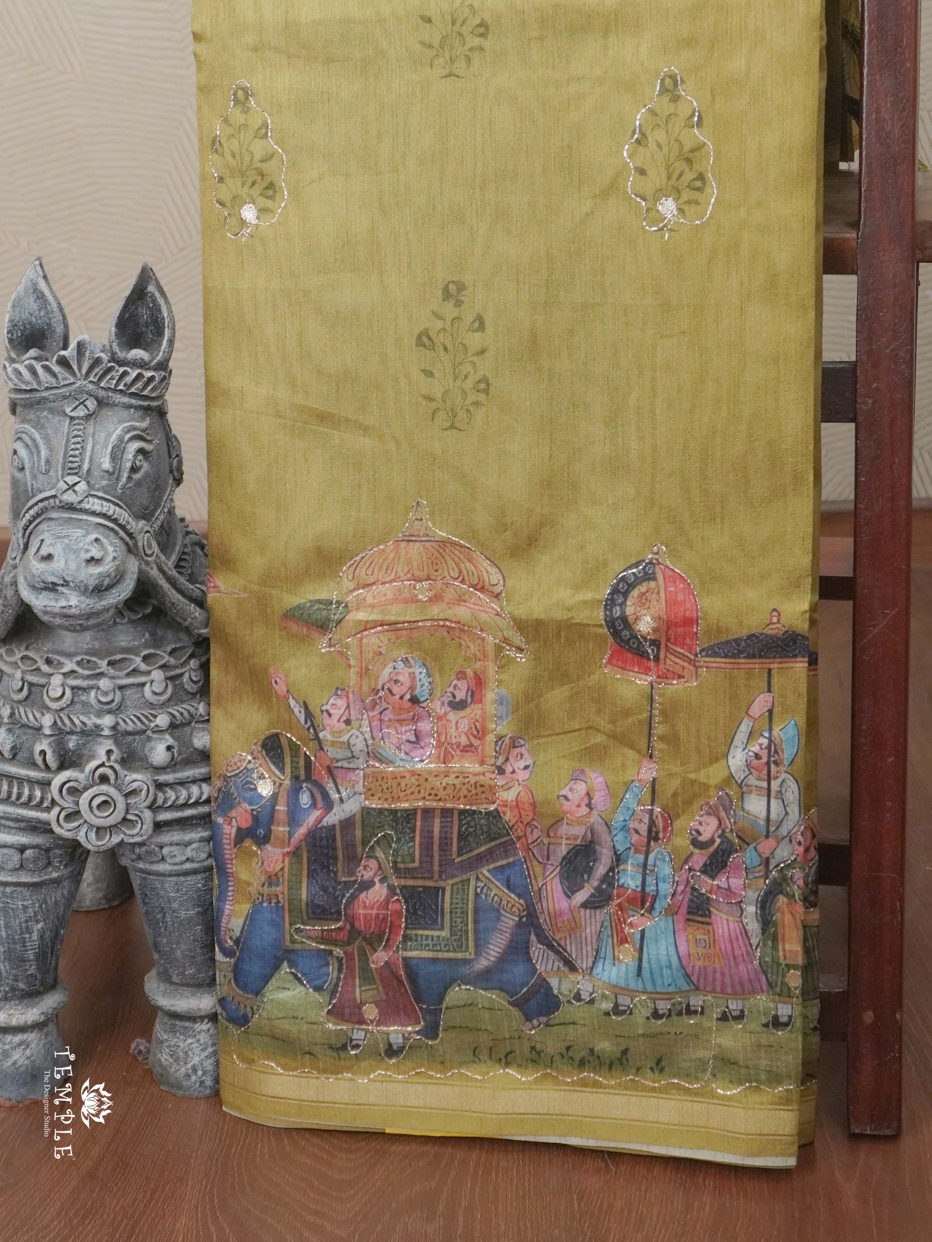 Printed Chanderi Cotton Saree | TTDS2724