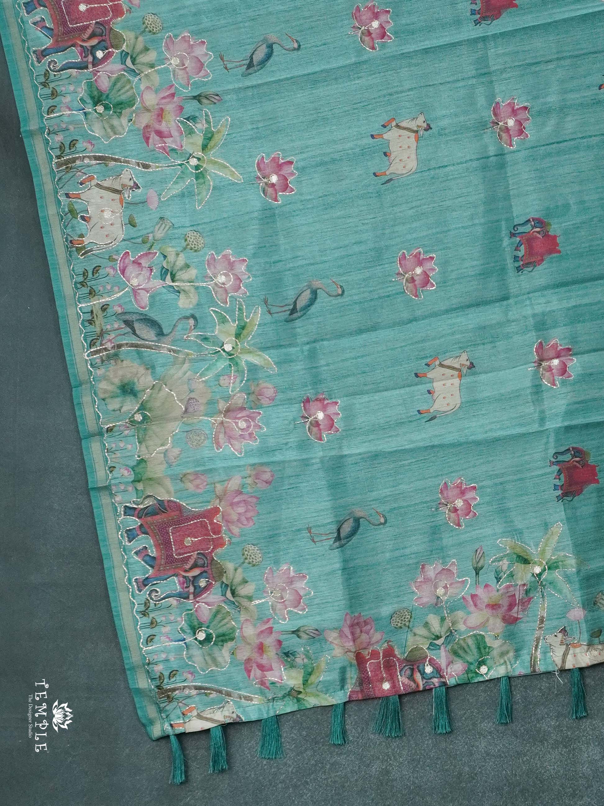 Printed Chanderi Cotton Saree | TTDS2724