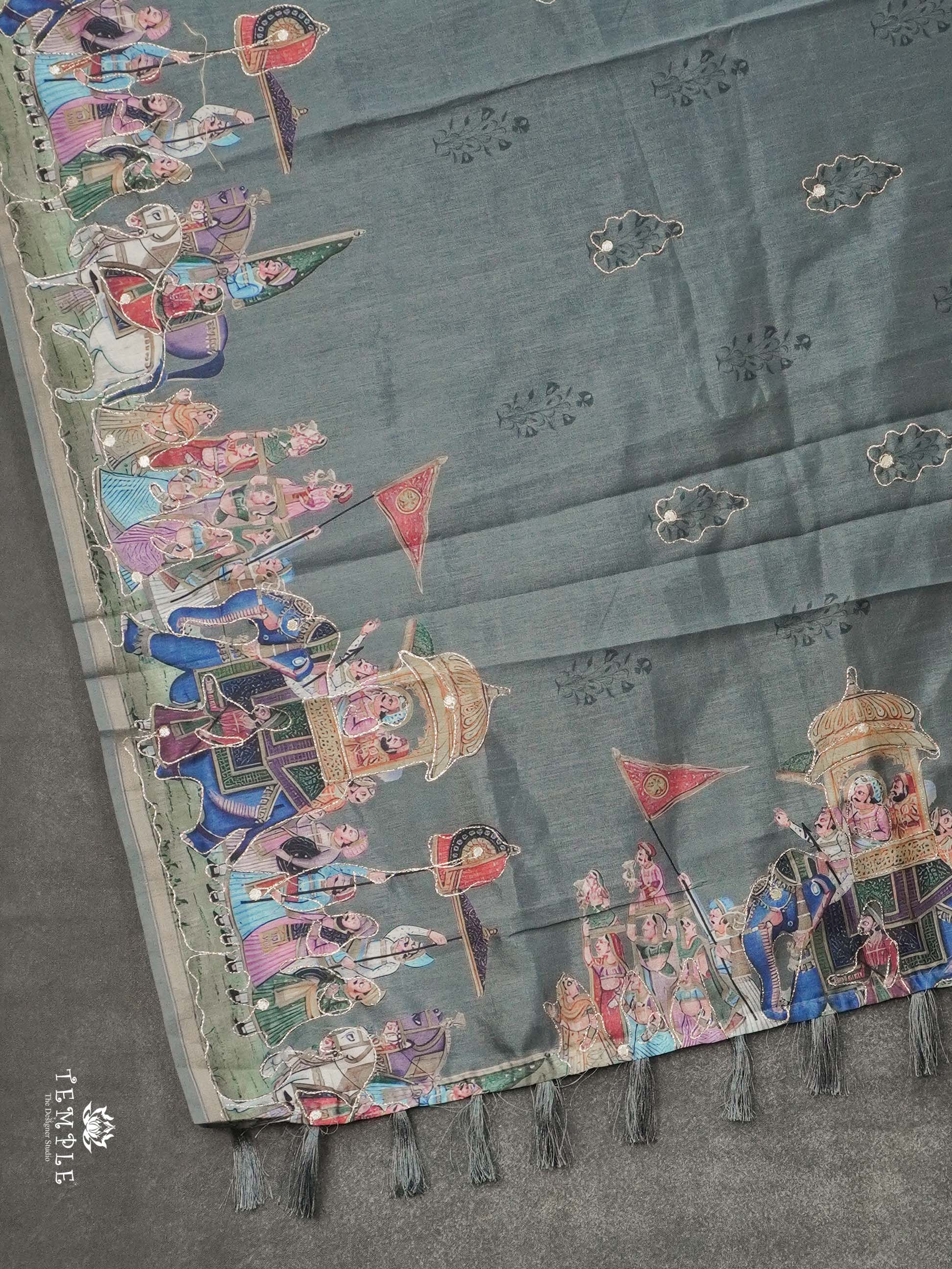 Printed Chanderi Cotton Saree | TTDS2724