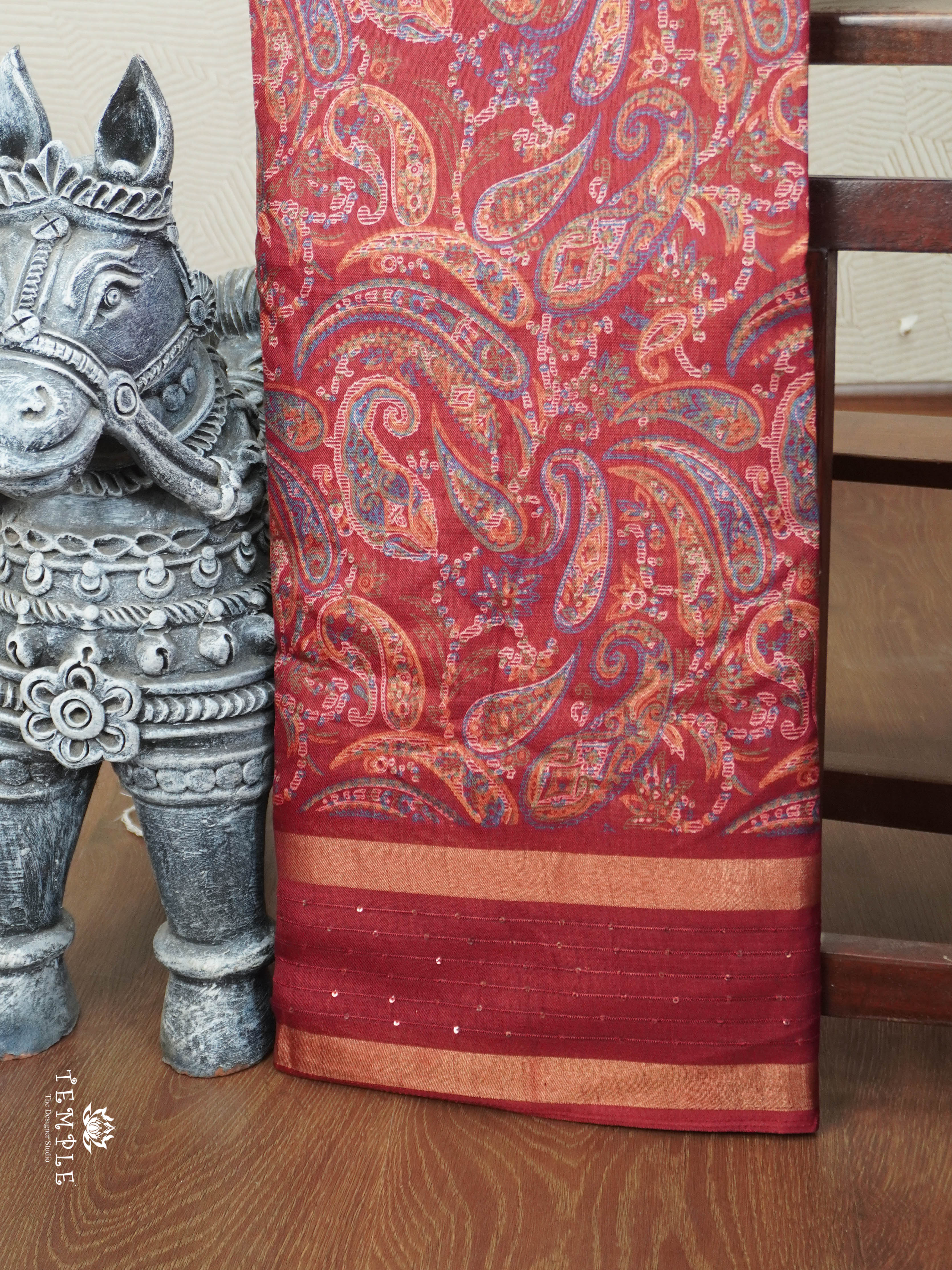 Dola Silk Saree With Sequins Border | TTDS2844