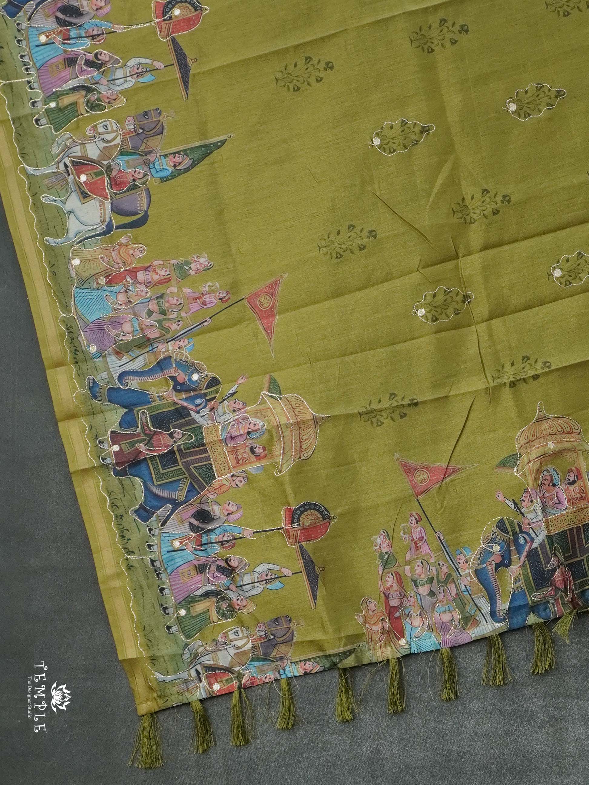 Printed Chanderi Cotton Saree | TTDS2724