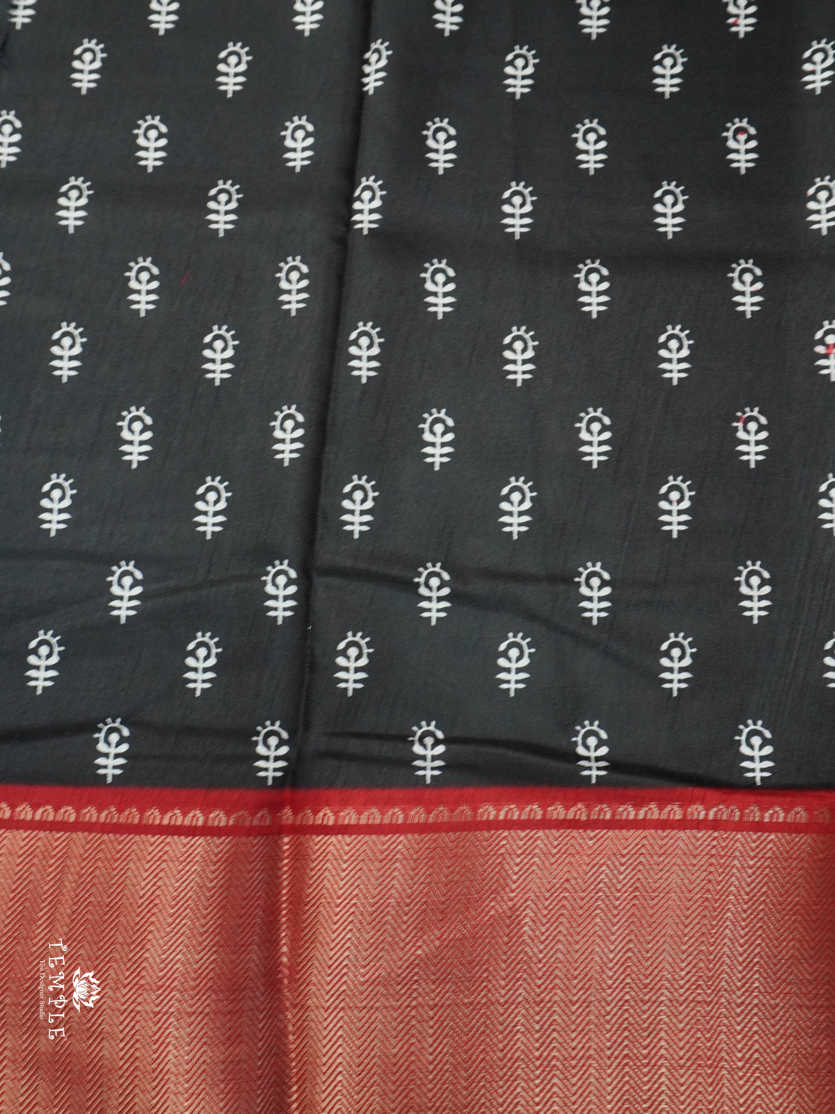 Elephant Printed Dola Saree | TTDS1830