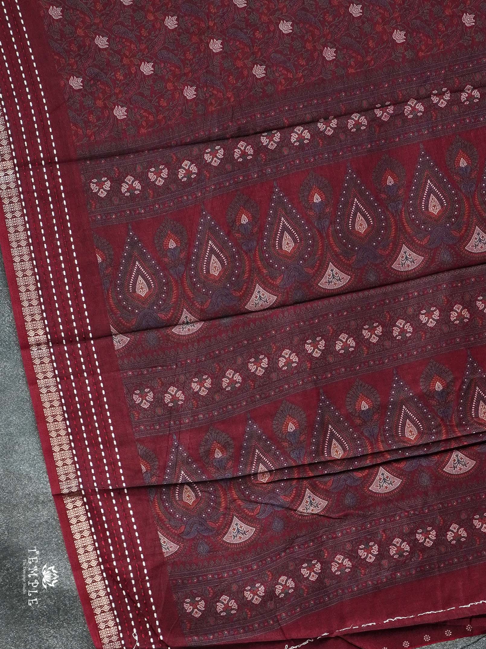 Printed Dola Silk Saree | TTDS2308