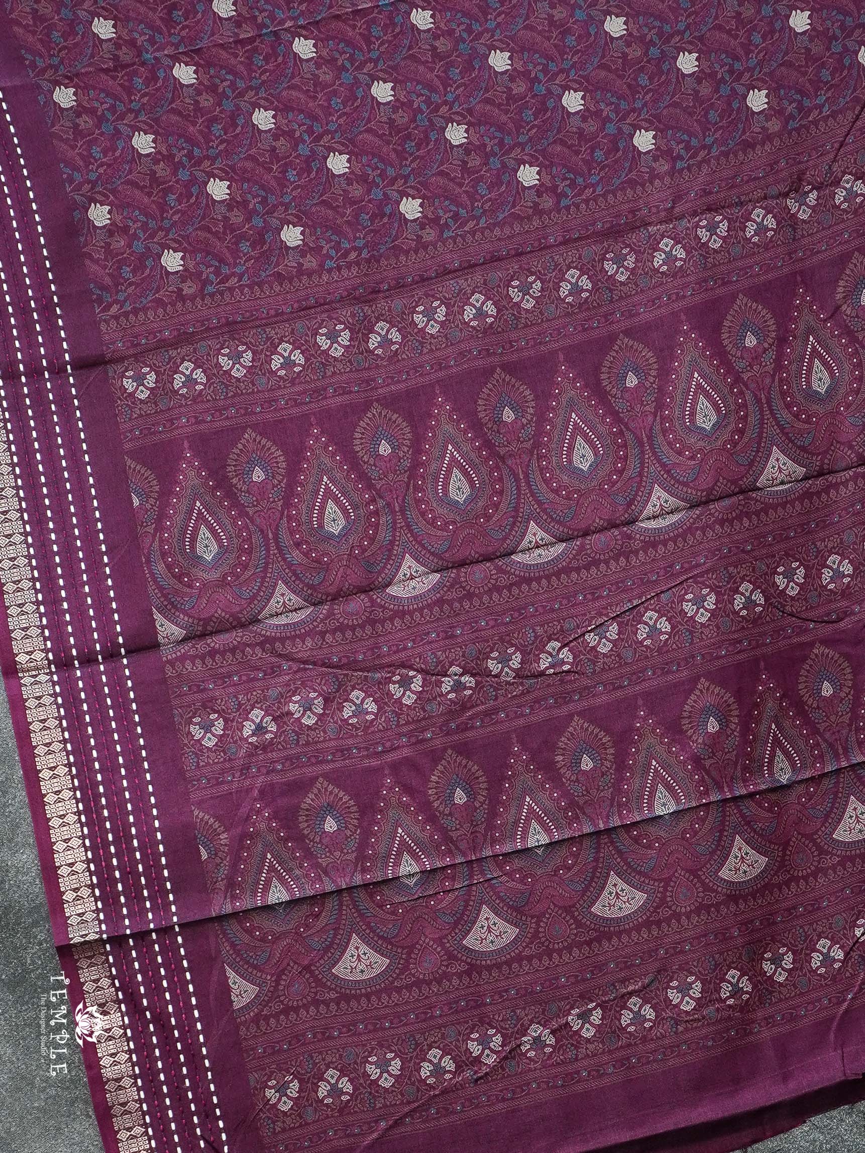 Printed Dola Silk Saree | TTDS2308
