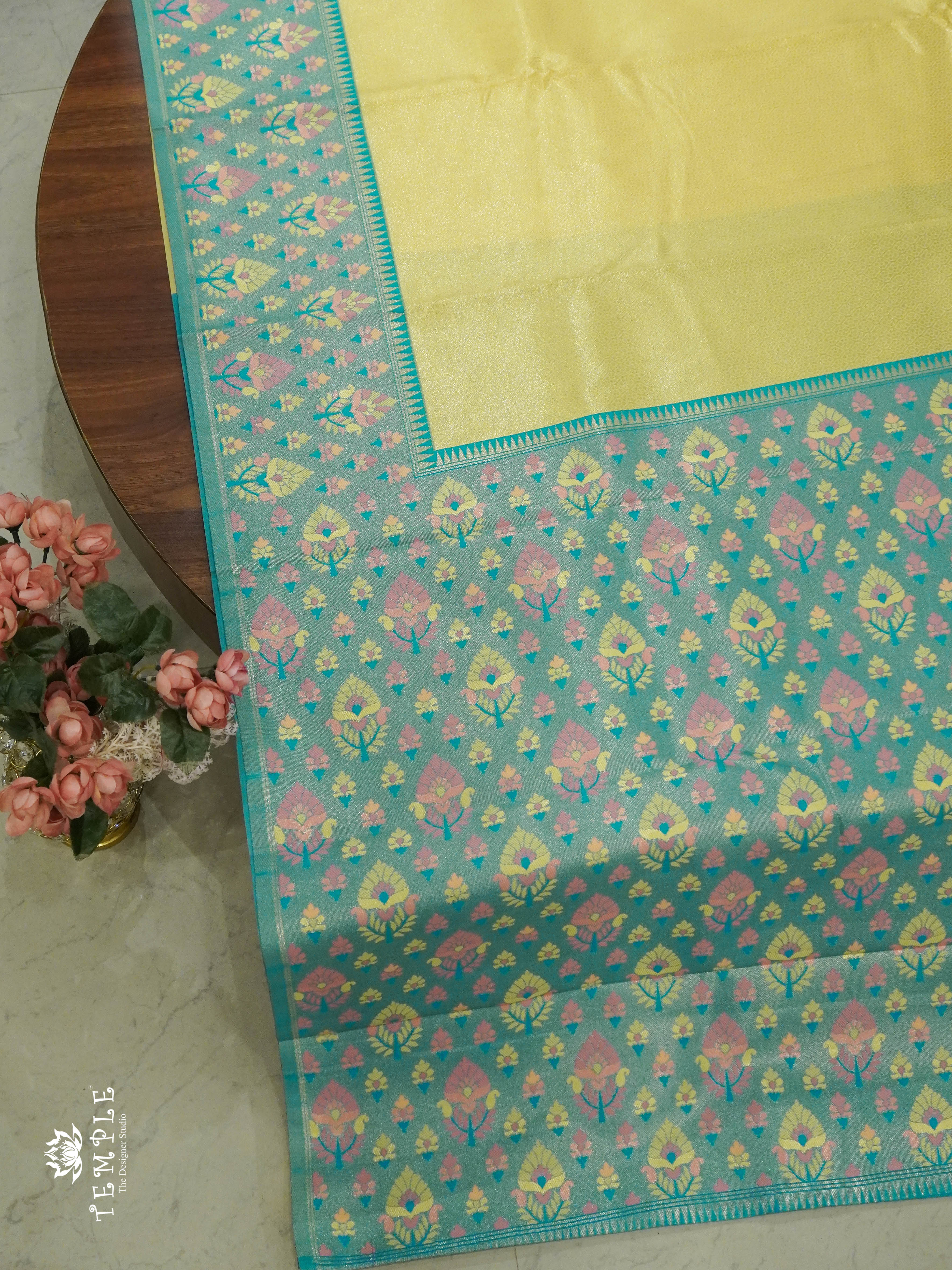 Semi Kanchi Brocade Silk Saree | TTDS1354 | Sparkling Deals