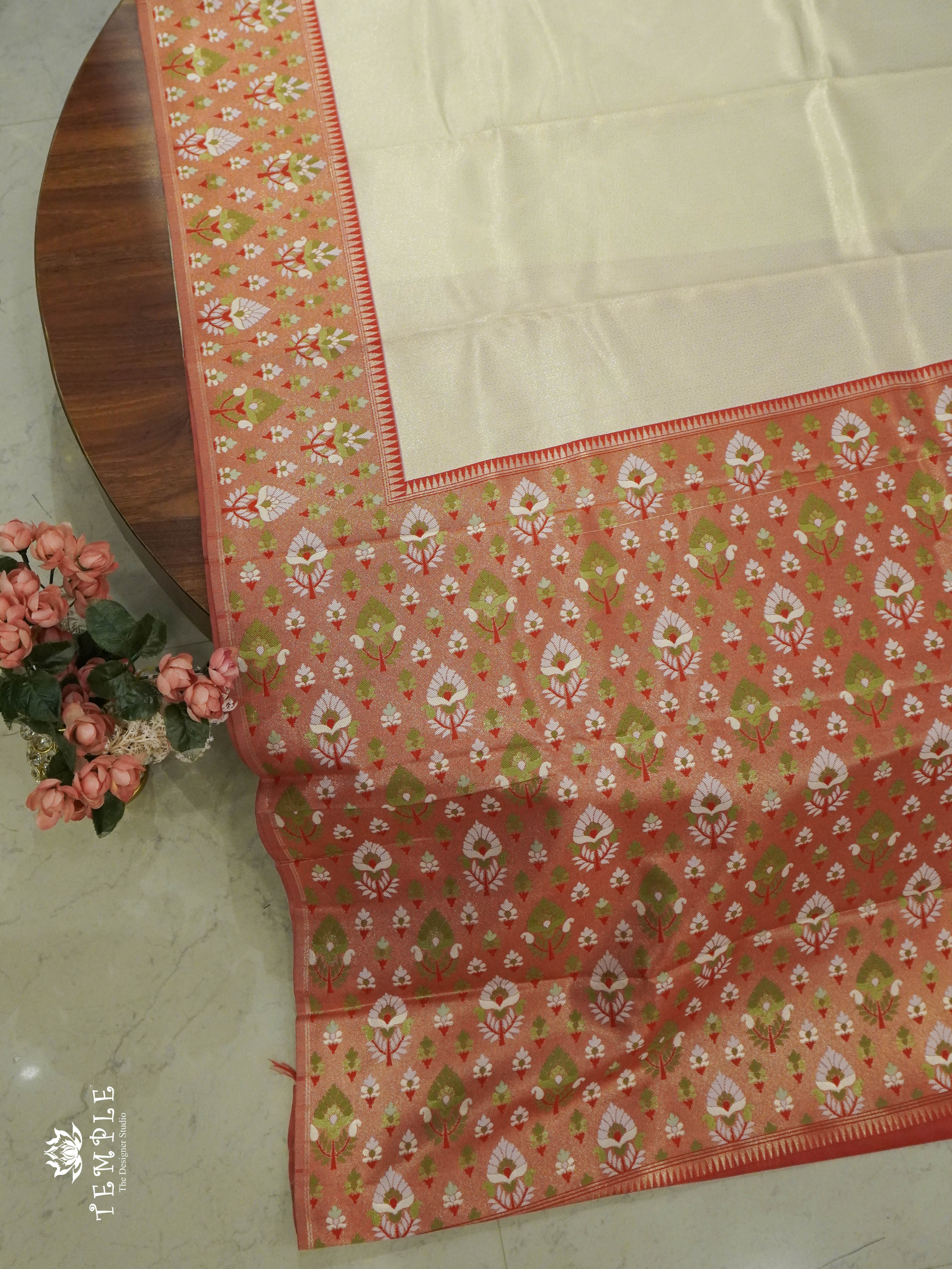 Semi Kanchi Brocade Silk Saree | TTDS1354 | Sparkling Deals