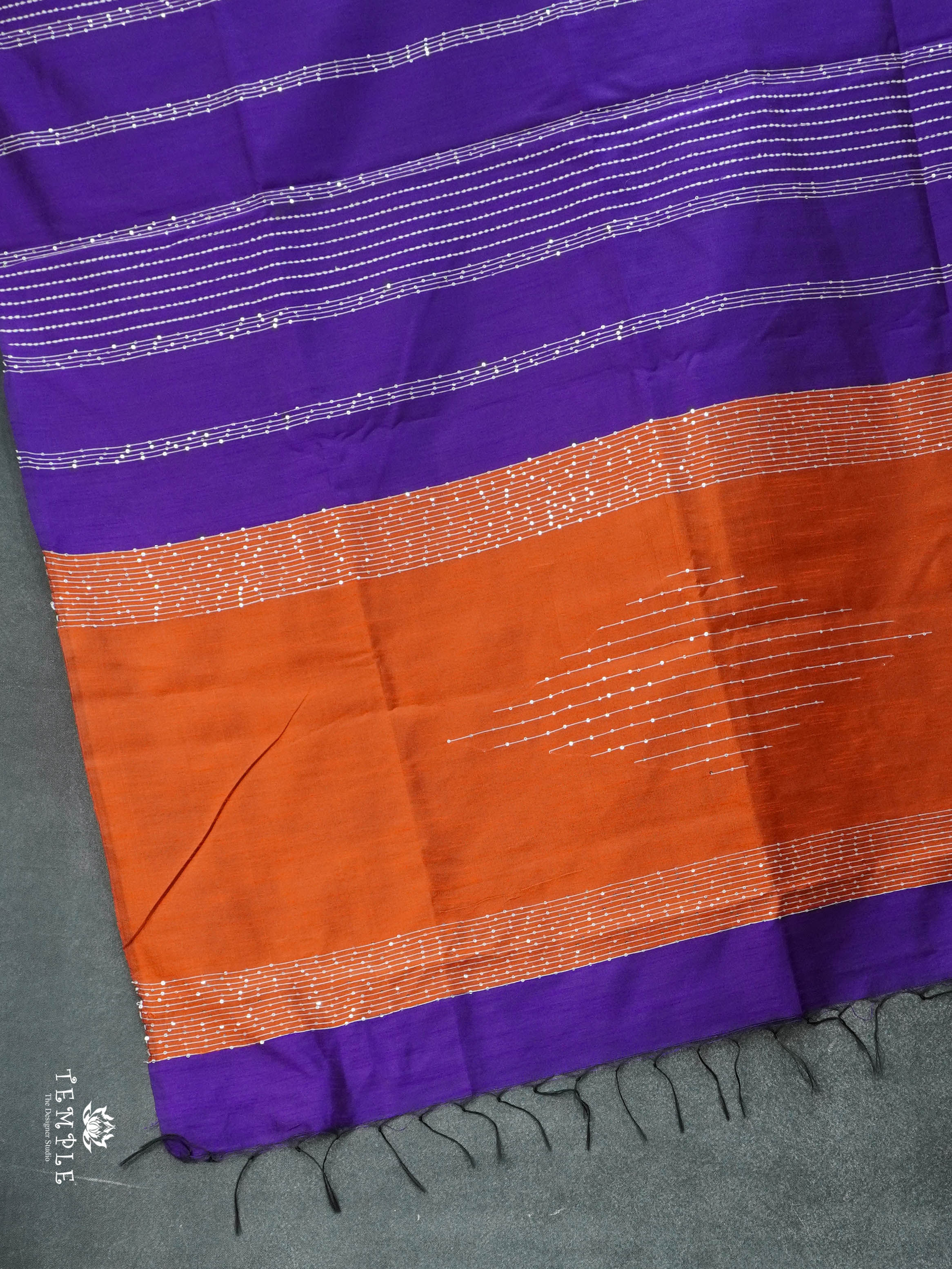 Raw Silk Saree with sequins Work | TTDS2100