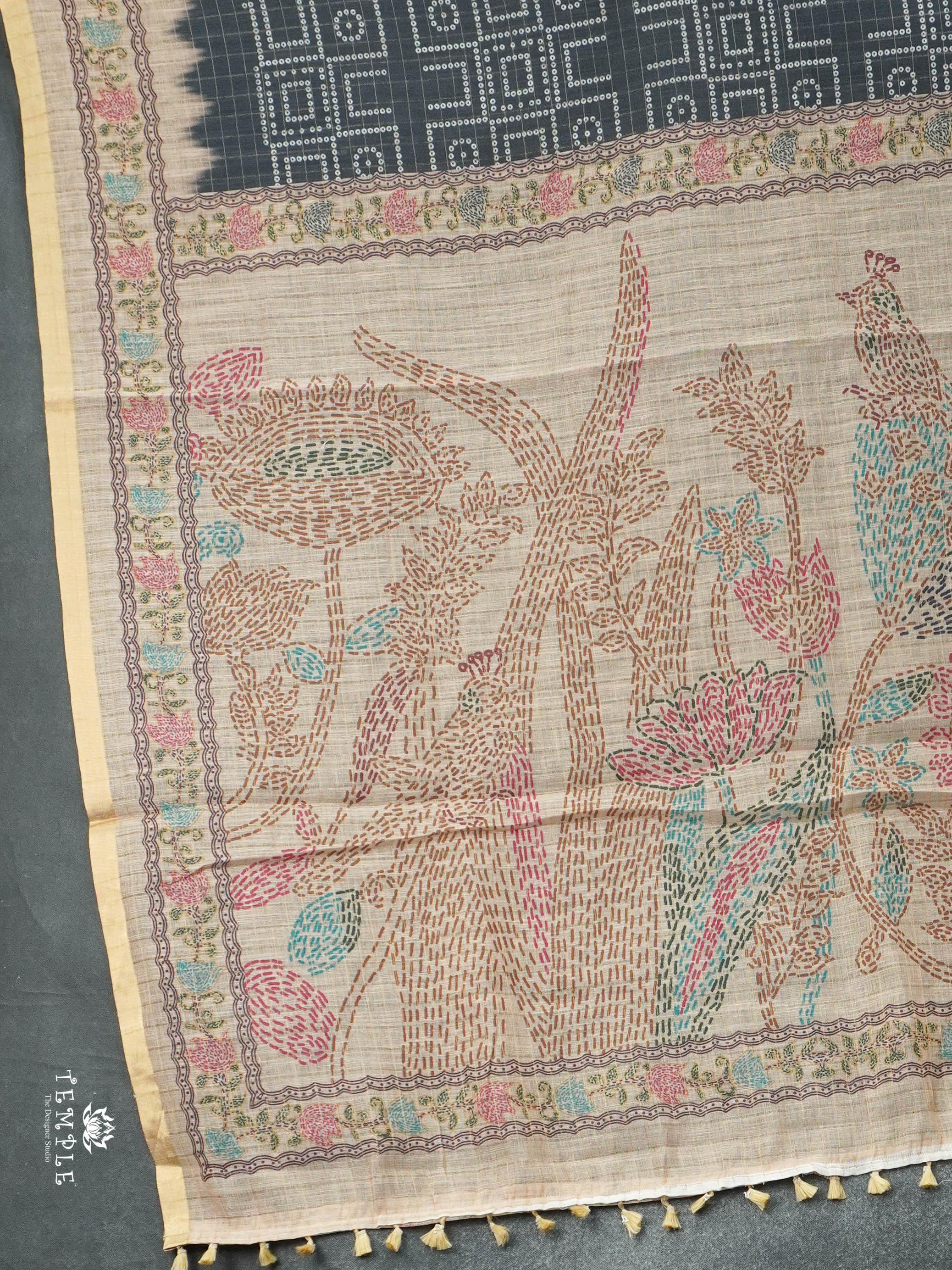 Linen Cotton Saree | TTDS2808
