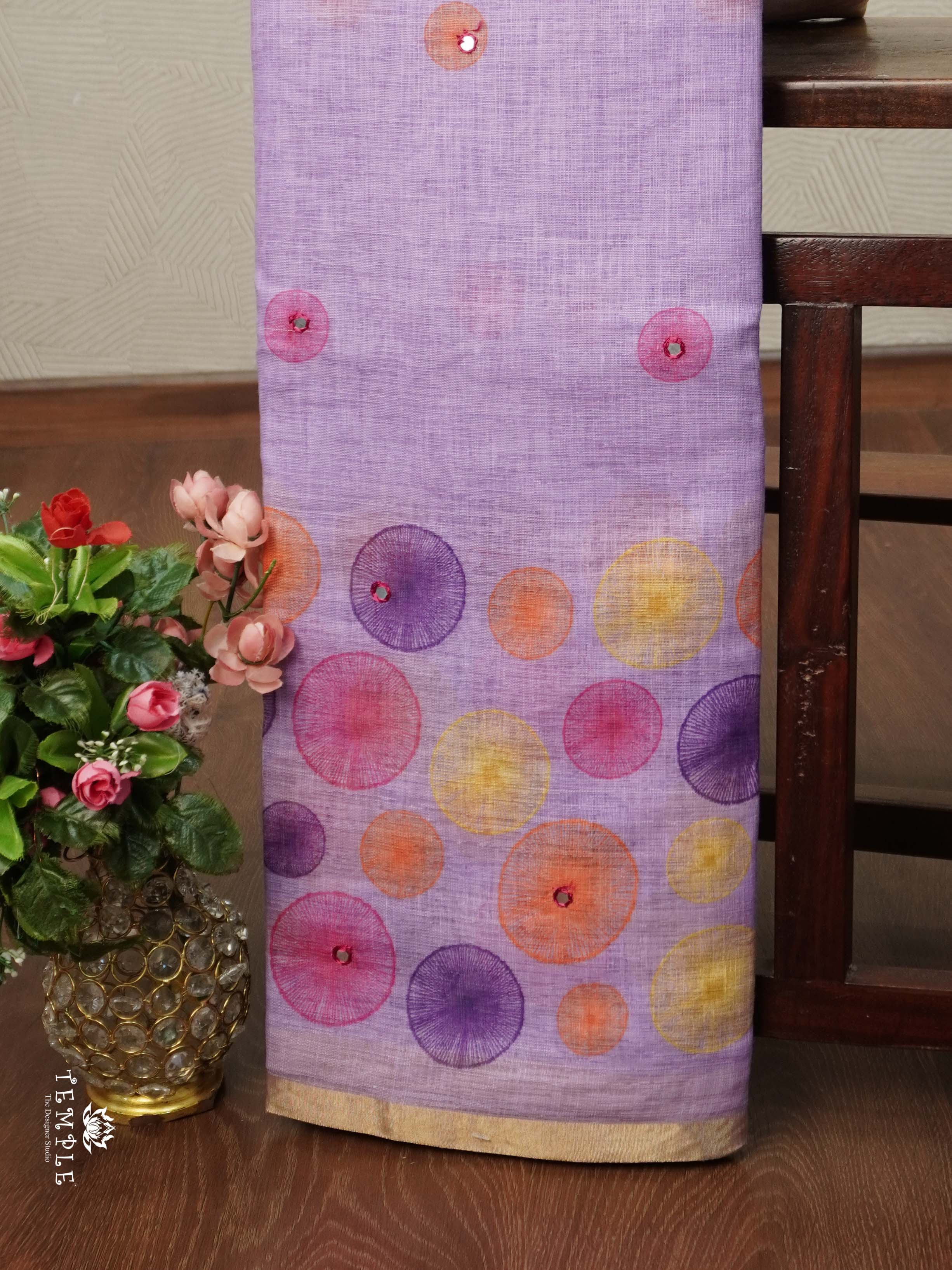 Linen Cotton Saree | TTDS2323