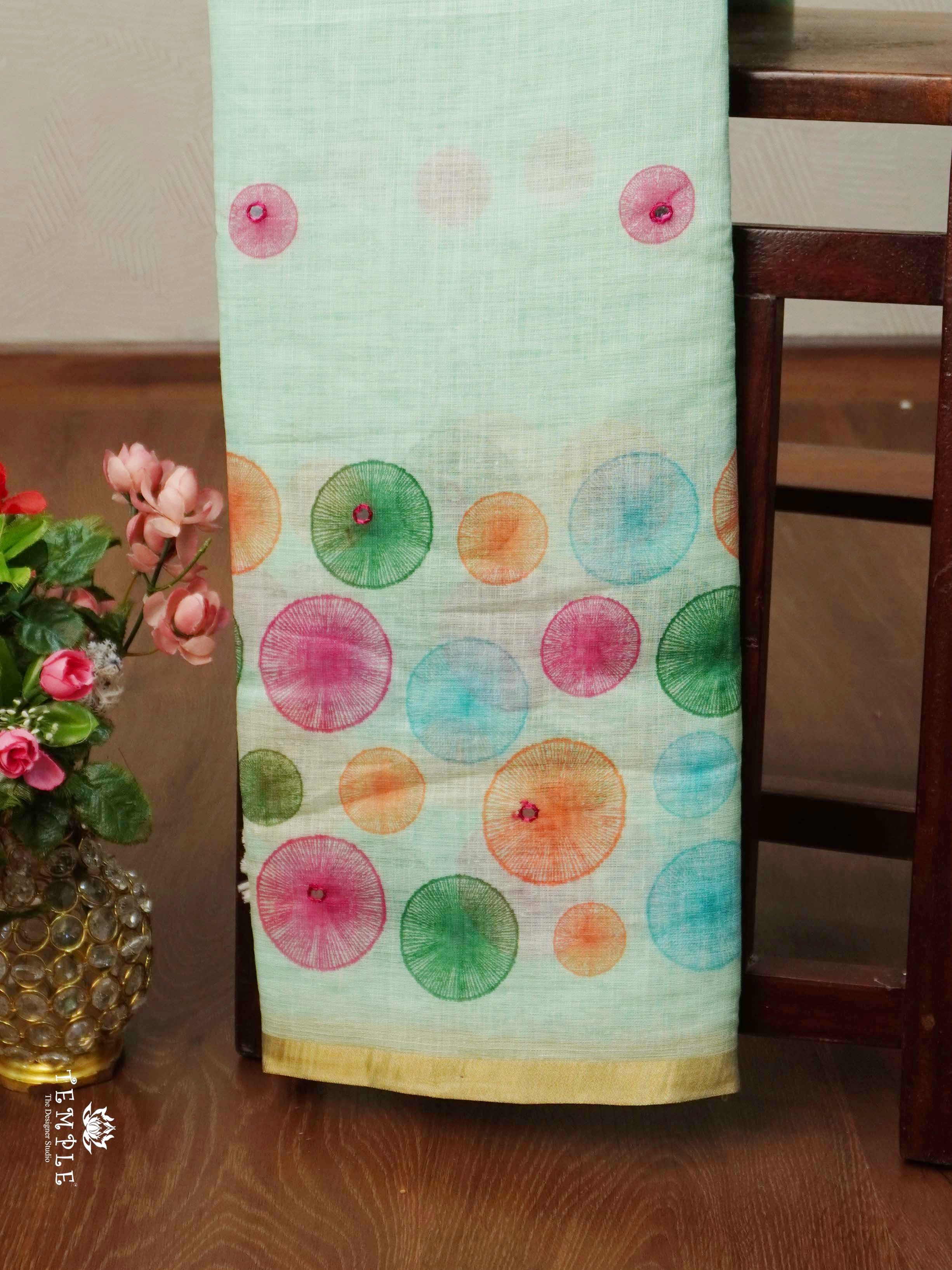 Linen Cotton Saree | TTDS2323