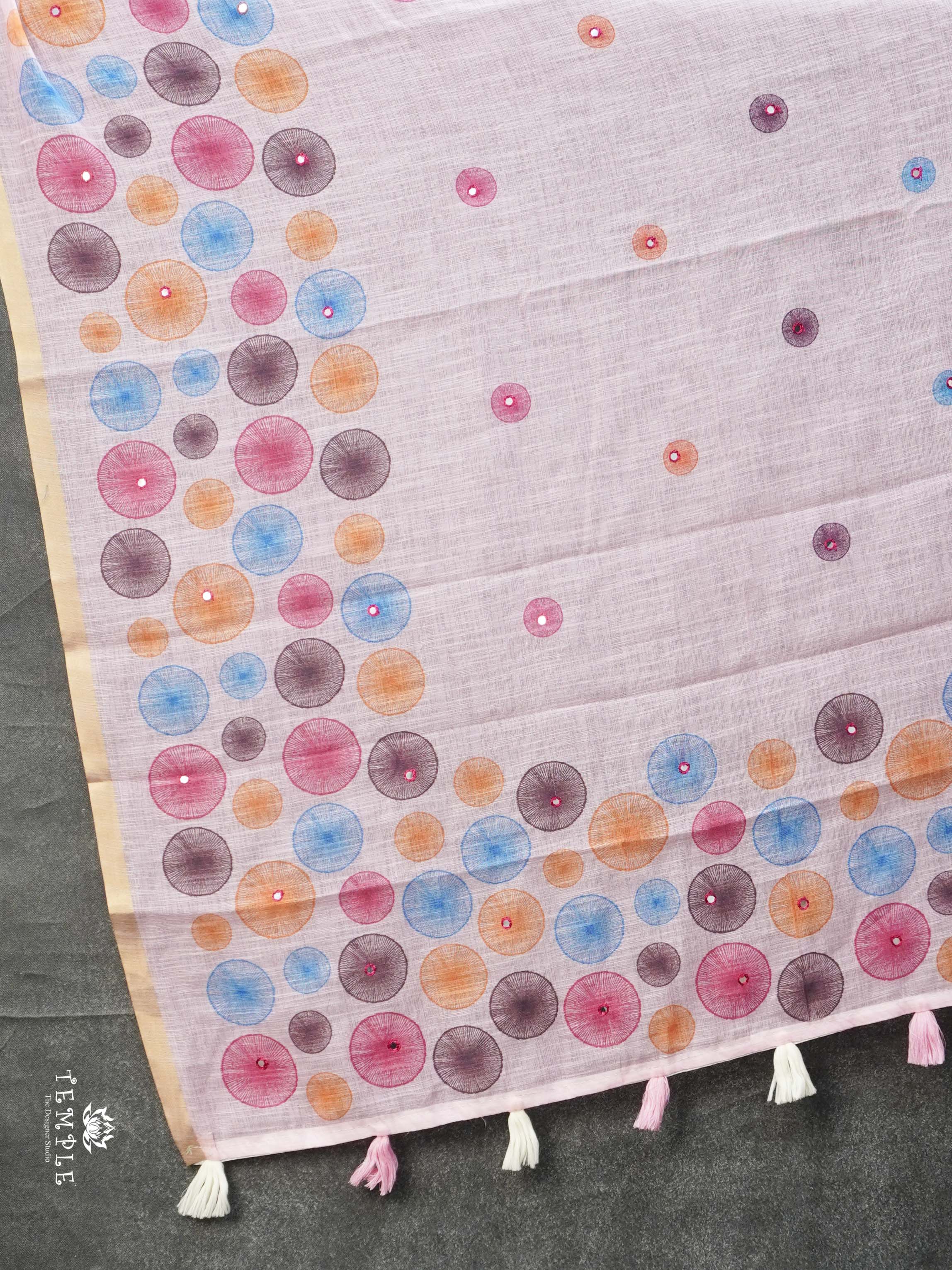 Linen Cotton Saree | TTDS2323