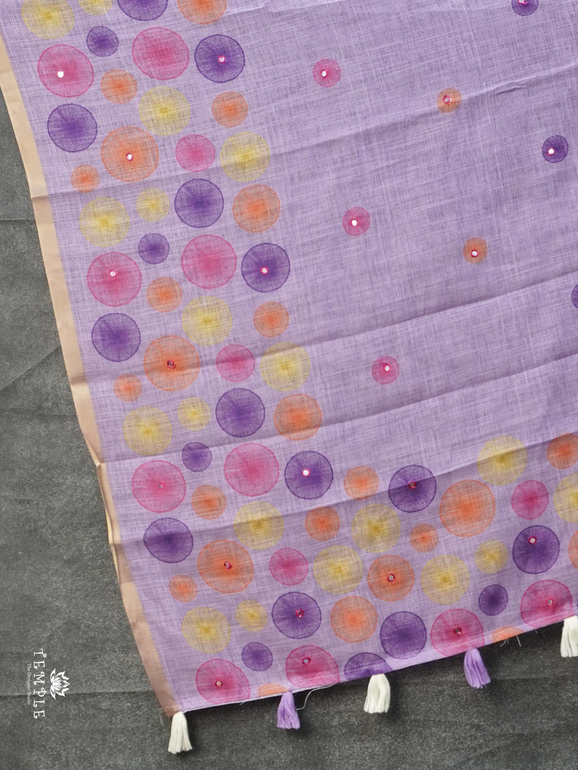 Linen Cotton Saree | TTDS2323
