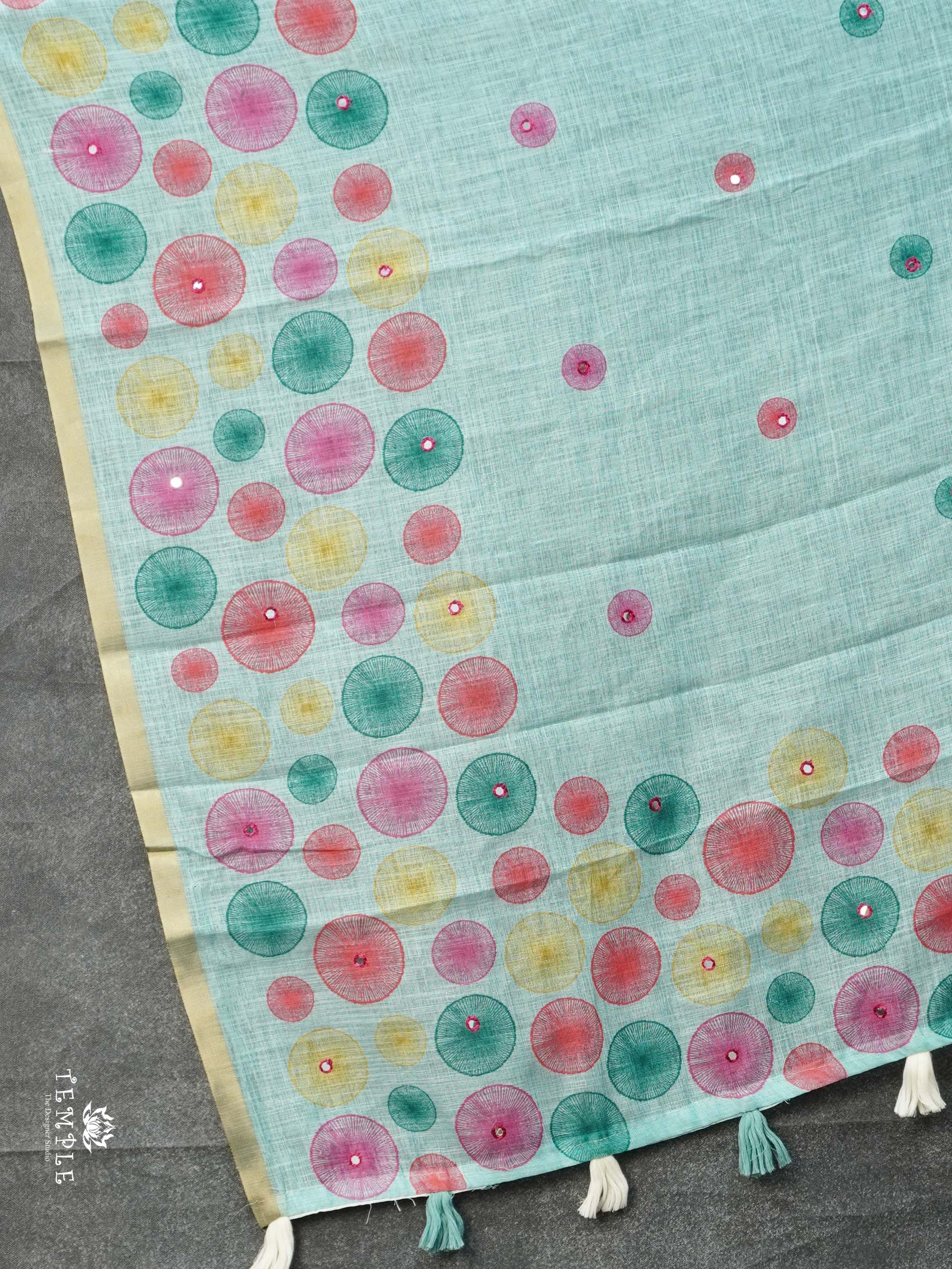 Linen Cotton Saree | TTDS2323
