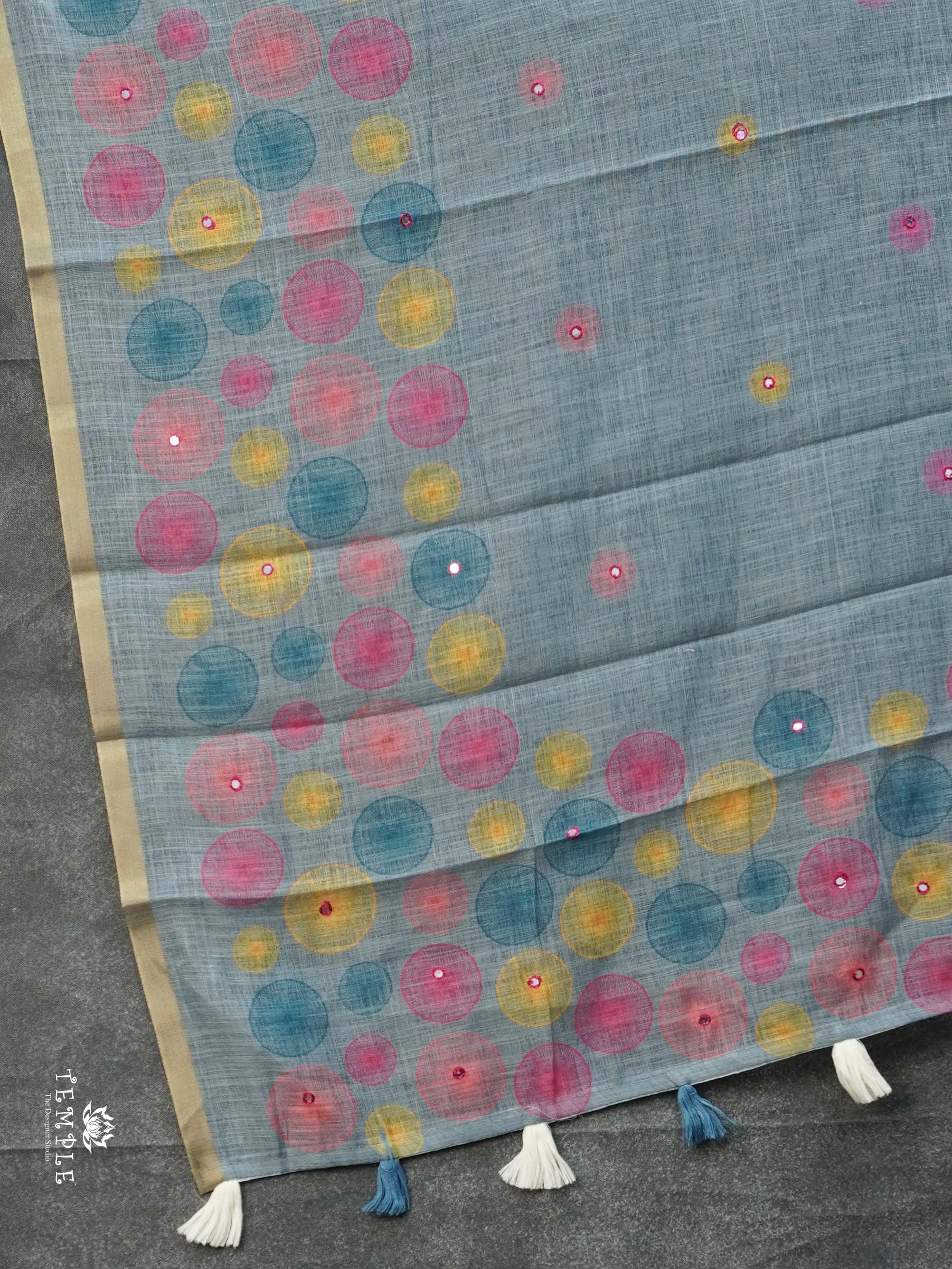 Linen Cotton Saree | TTDS2323
