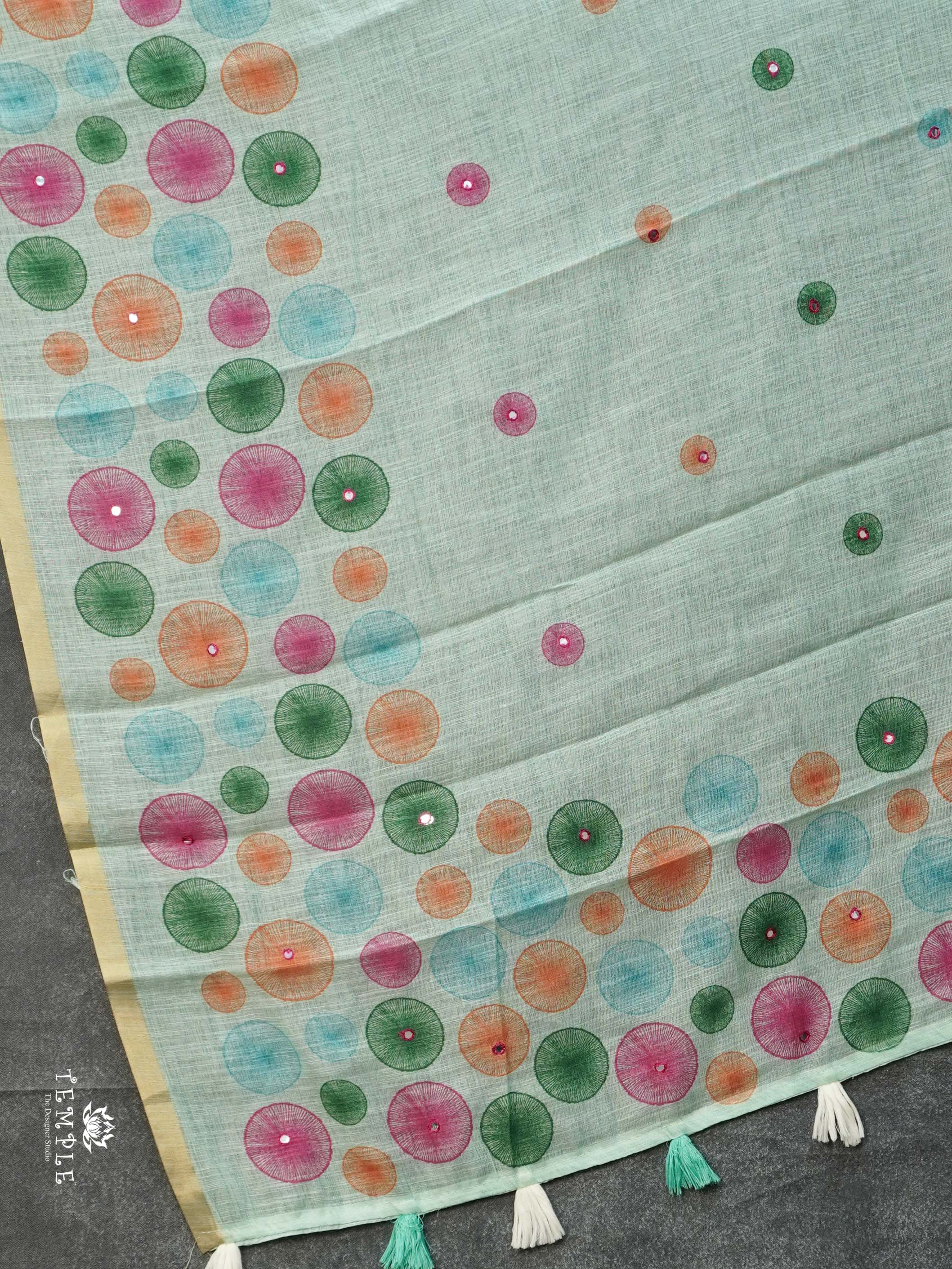 Linen Cotton Saree | TTDS2323