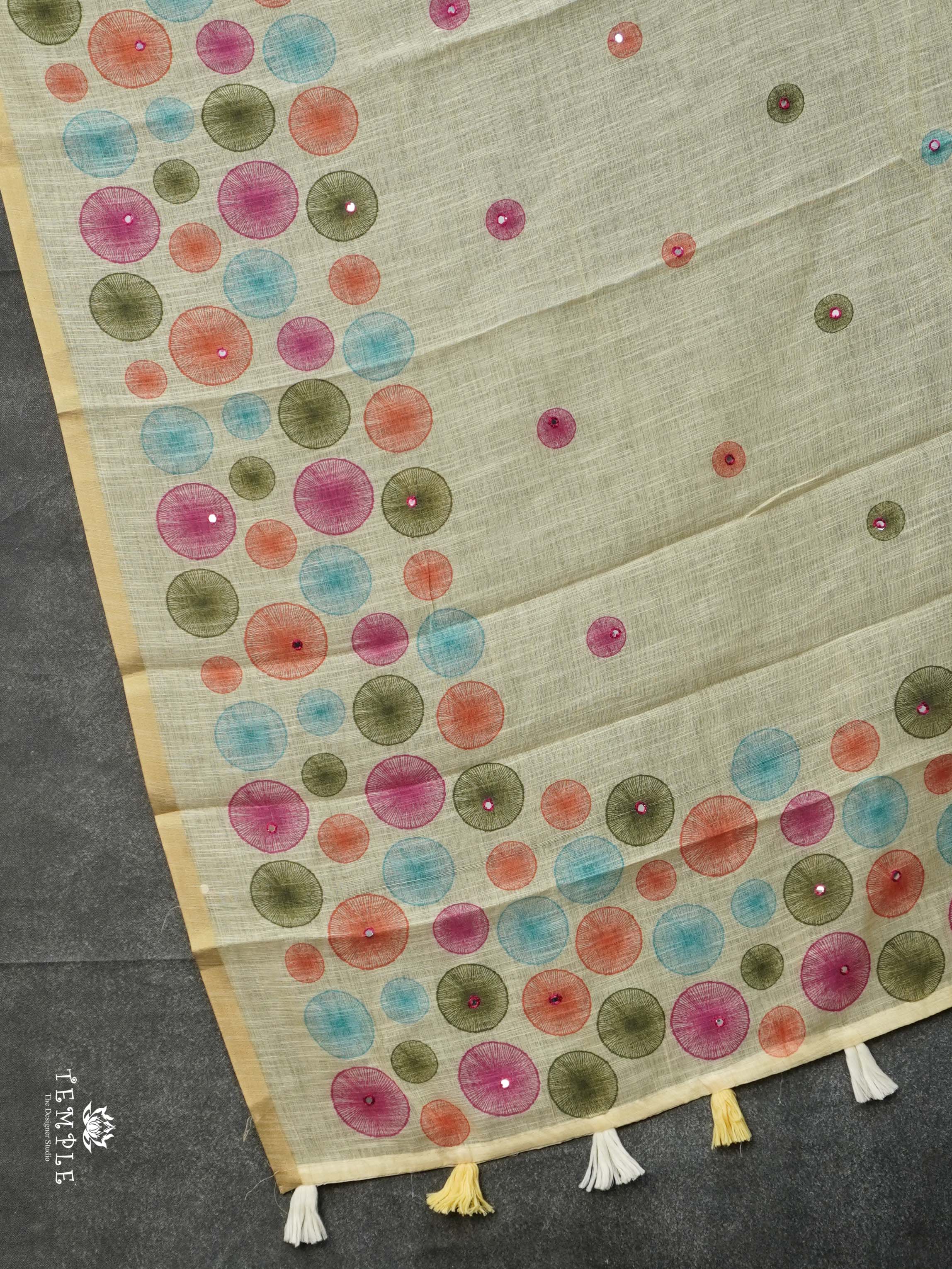 Linen Cotton Saree | TTDS2323