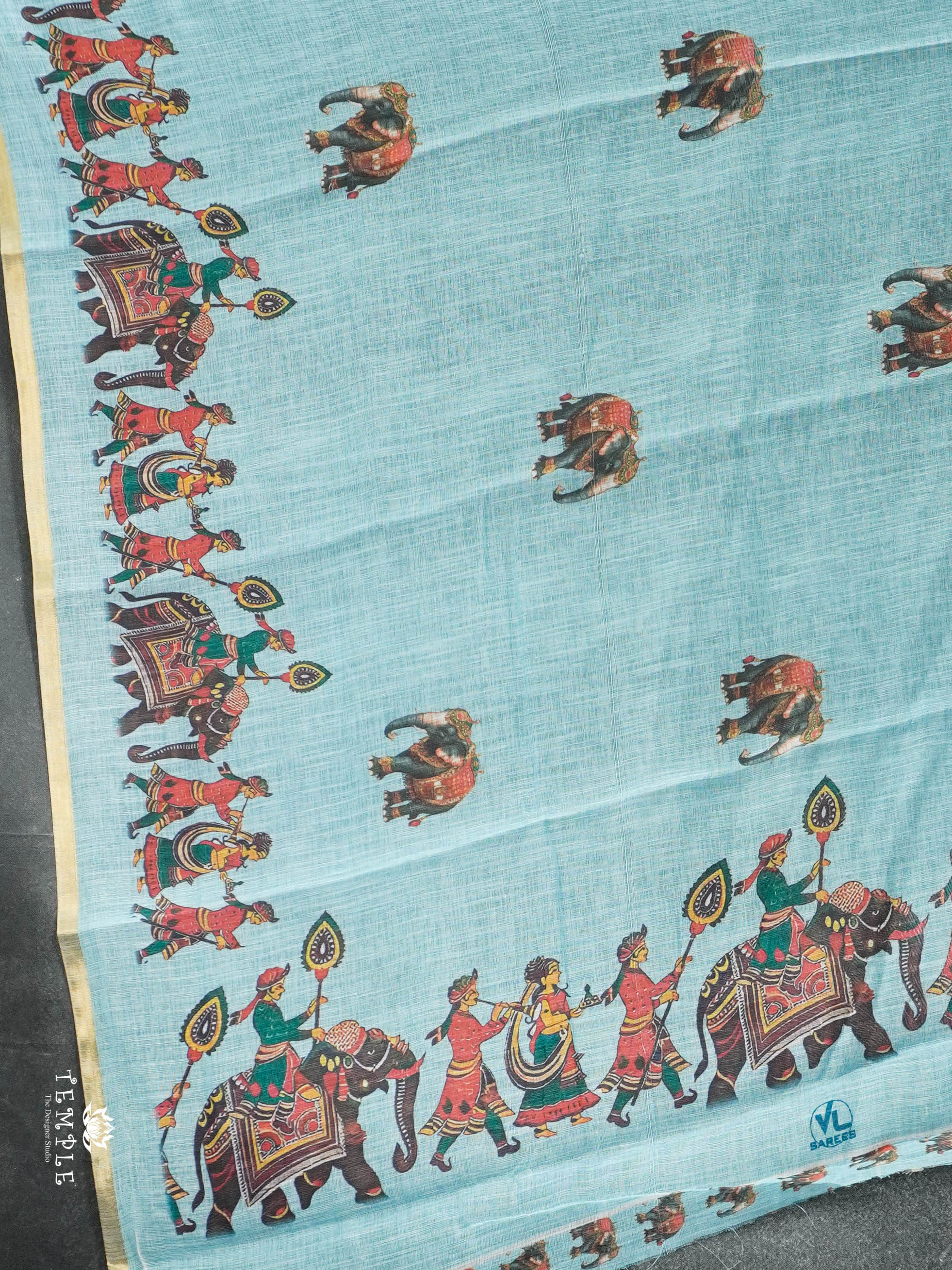 Printed Chanderi Cotton Saree | TTDS2798