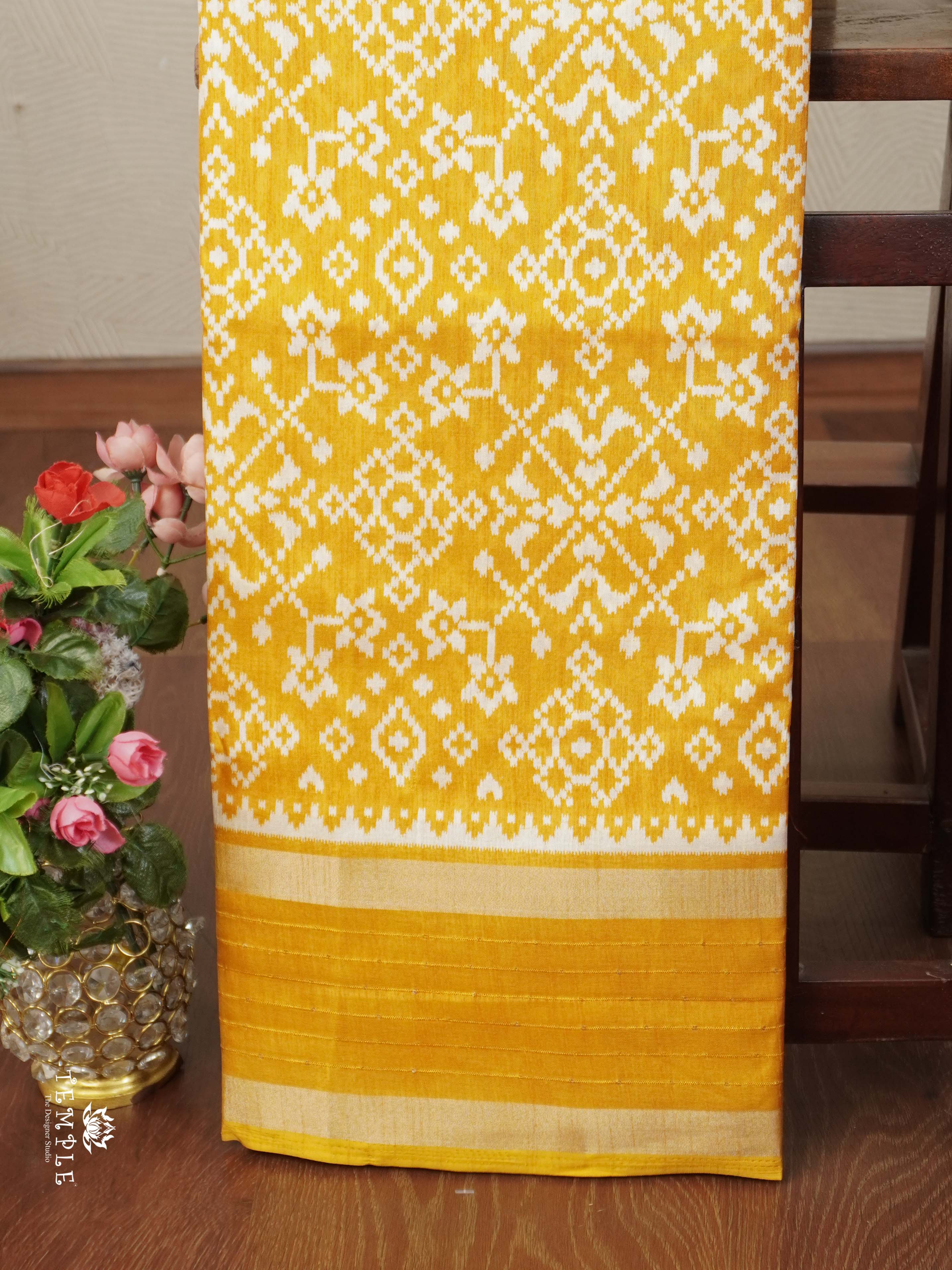 Ikkat Printed Dola Saree | TTDS2333