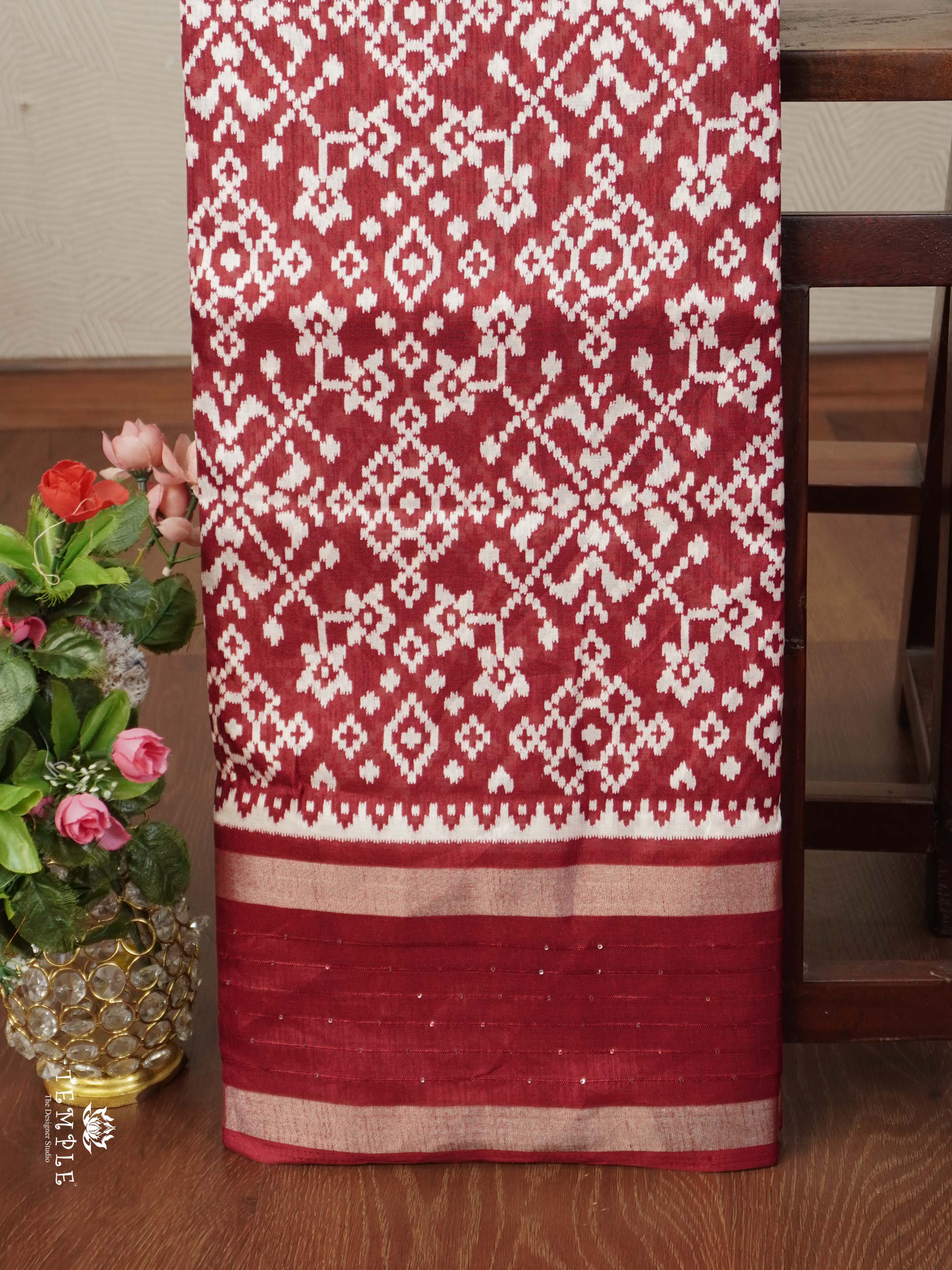 Ikkat Printed Dola Saree | TTDS2333