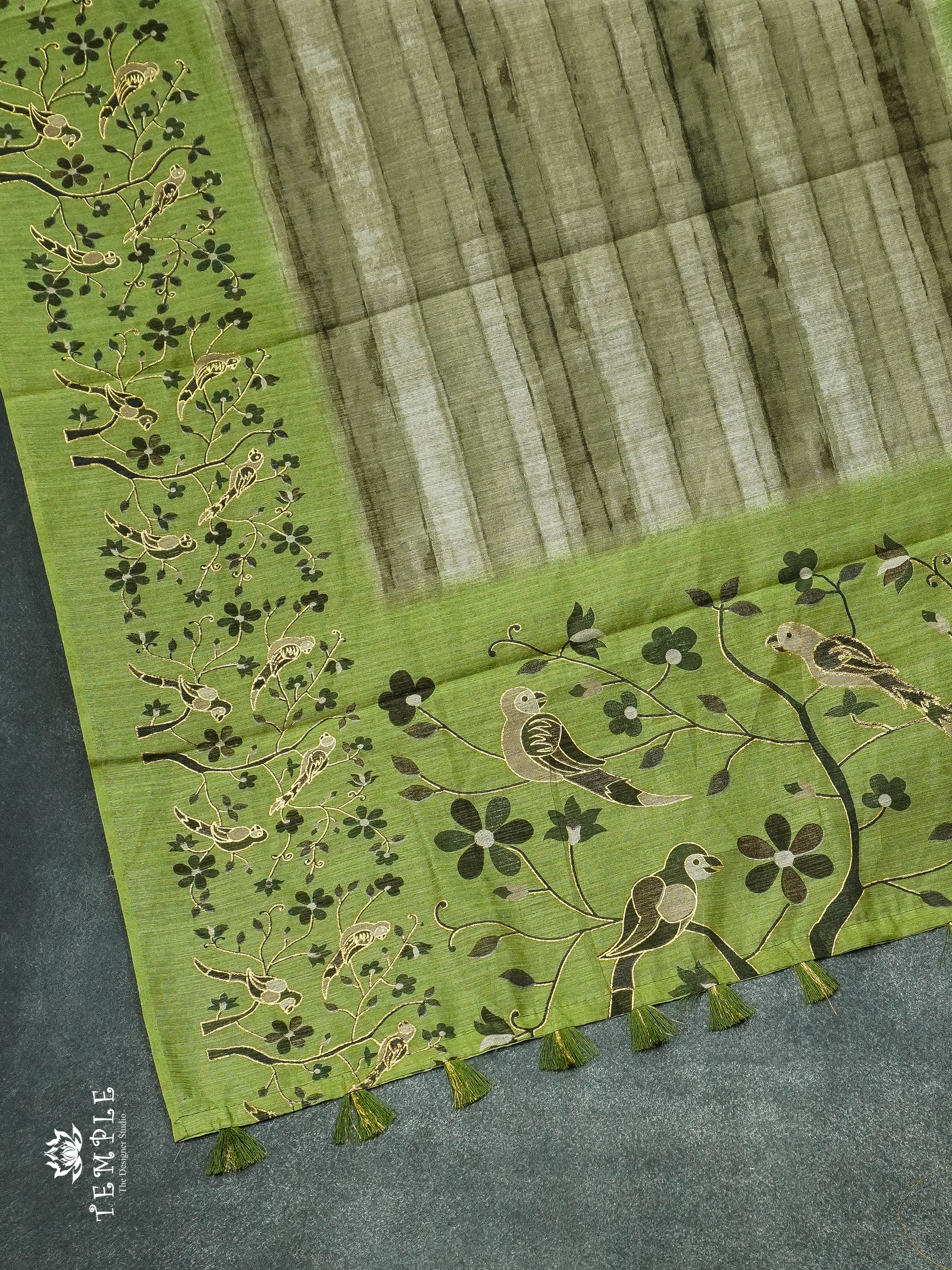 Marble Printed Bamboo Silk Cotton Saree TTDS1361 Sparkling Deals