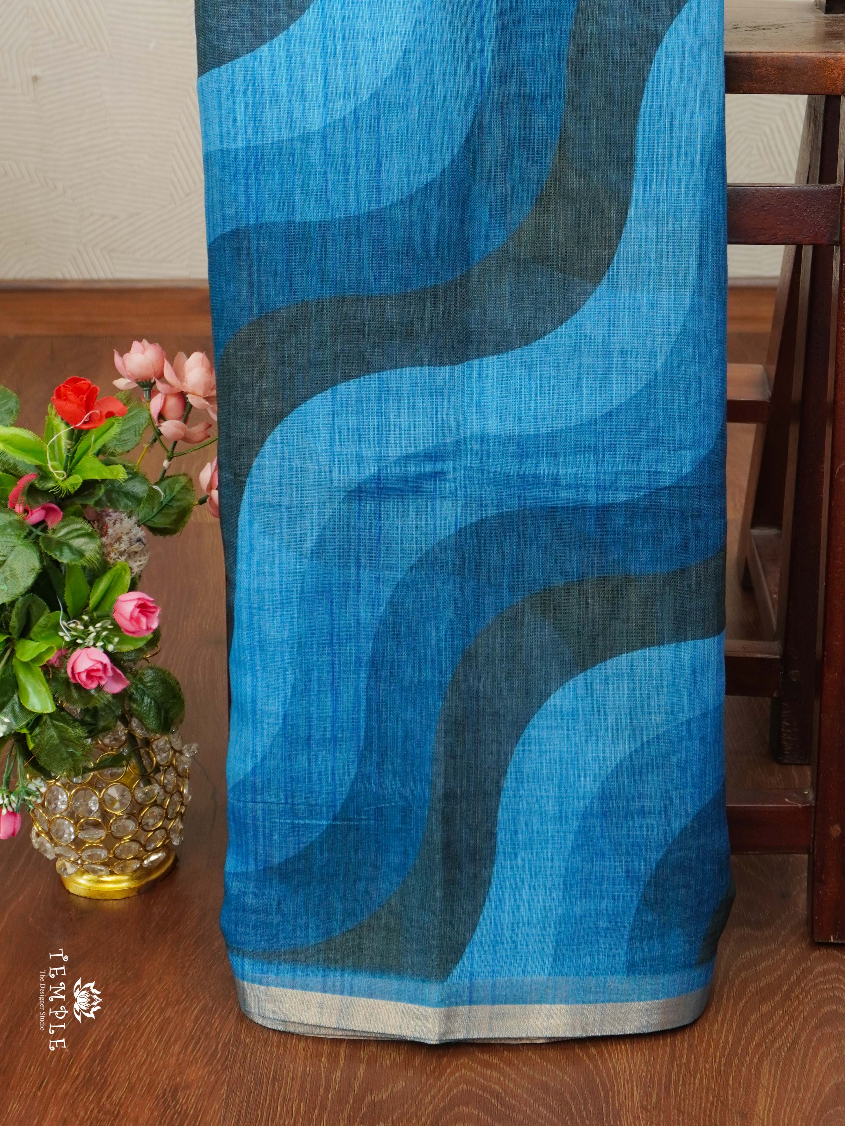 Wave Pattern Fancy Saree | TTDS2375