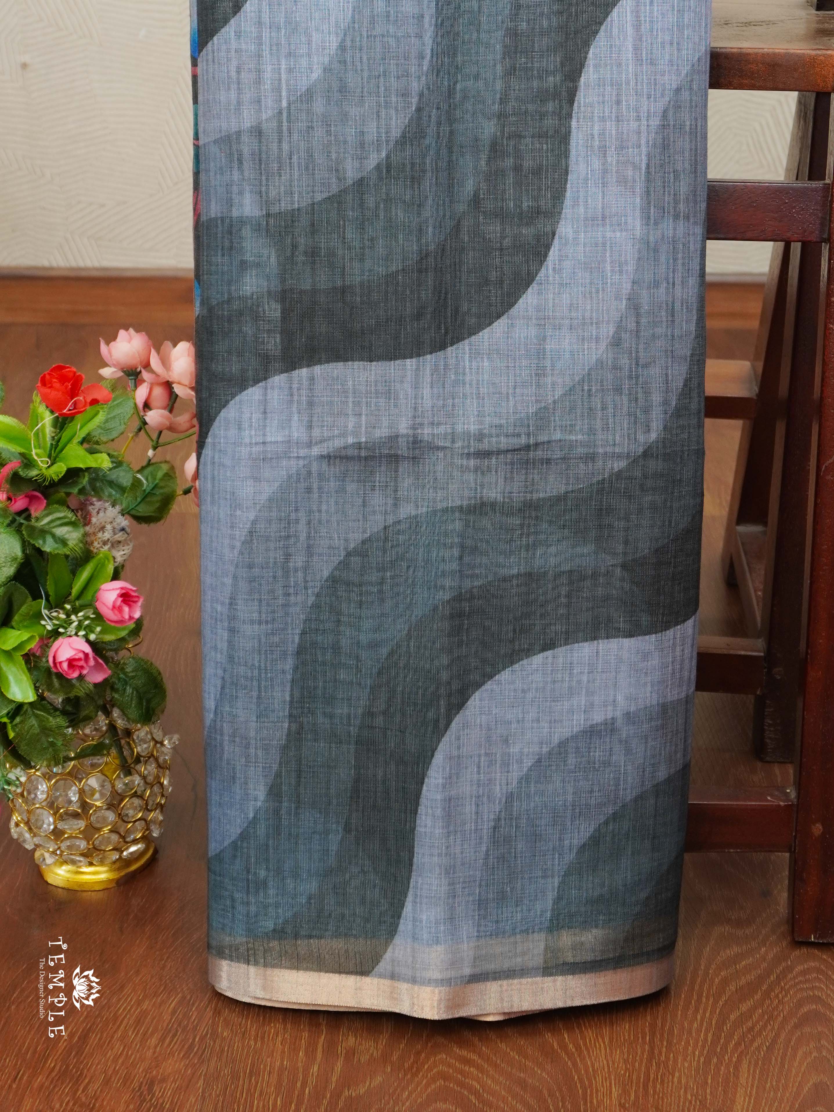 Wave Pattern Fancy Saree | TTDS2375