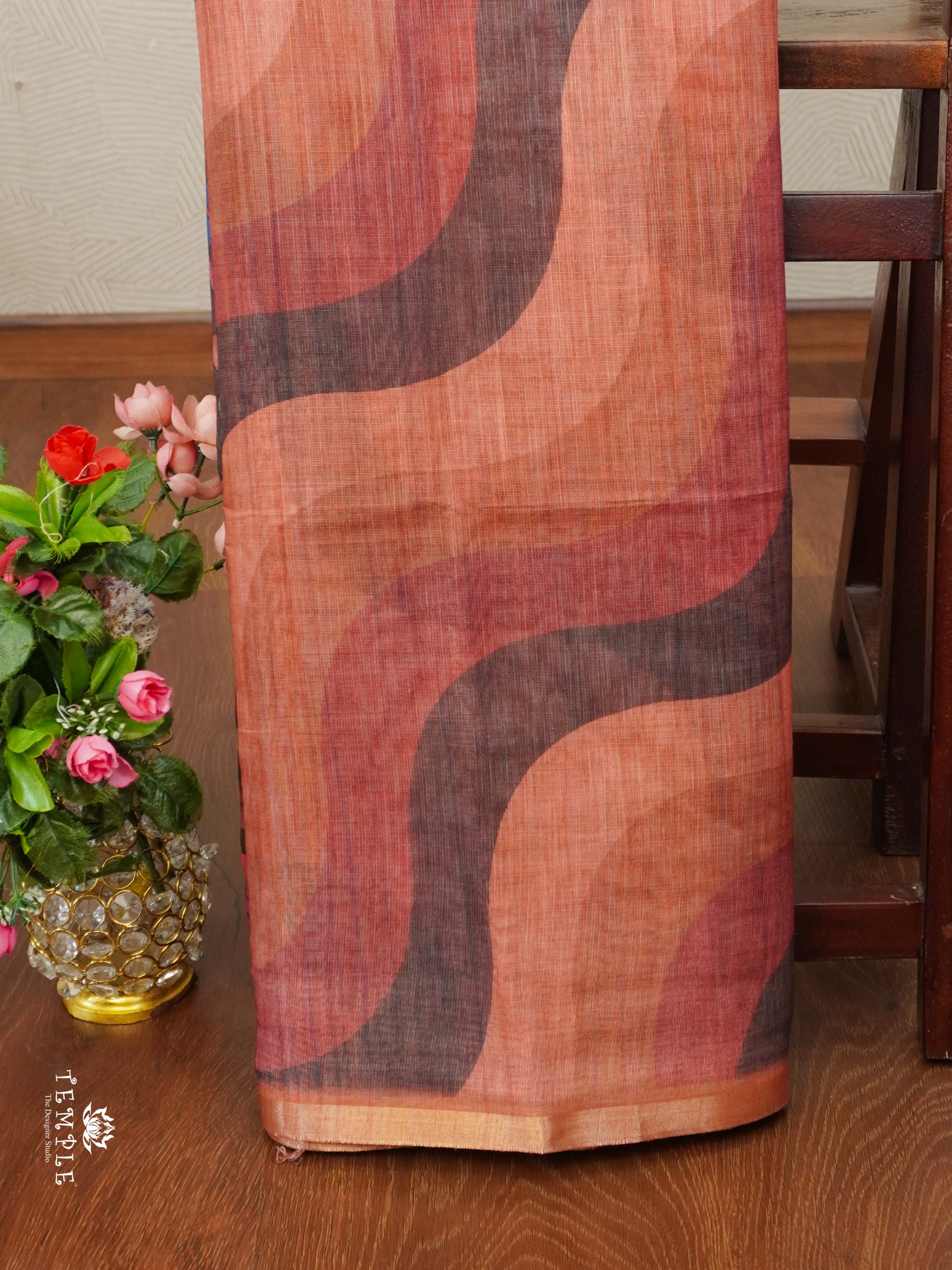 Wave Pattern Fancy Saree | TTDS2375