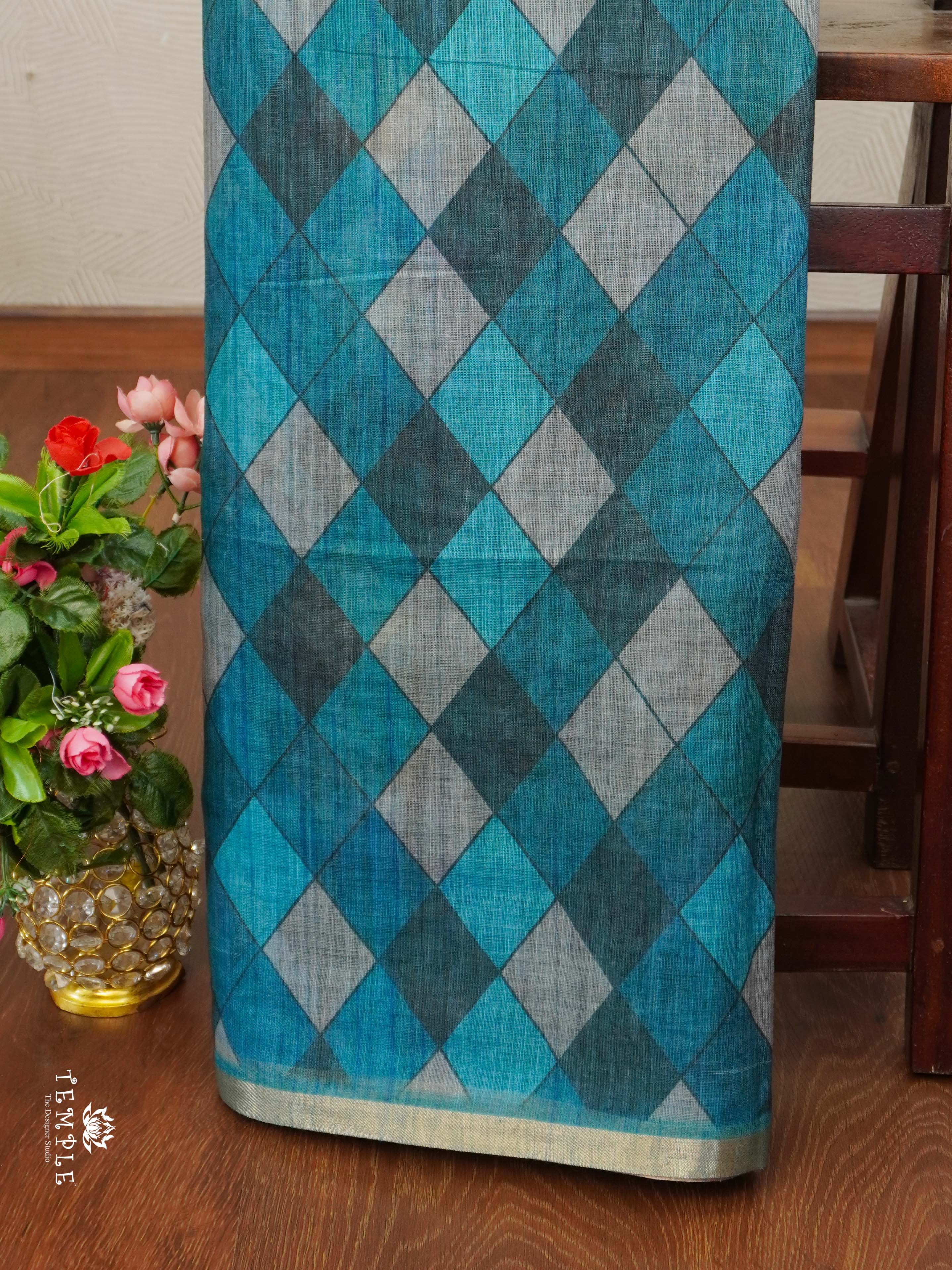 Geometrical Pattern Fancy Saree | TTDS2341