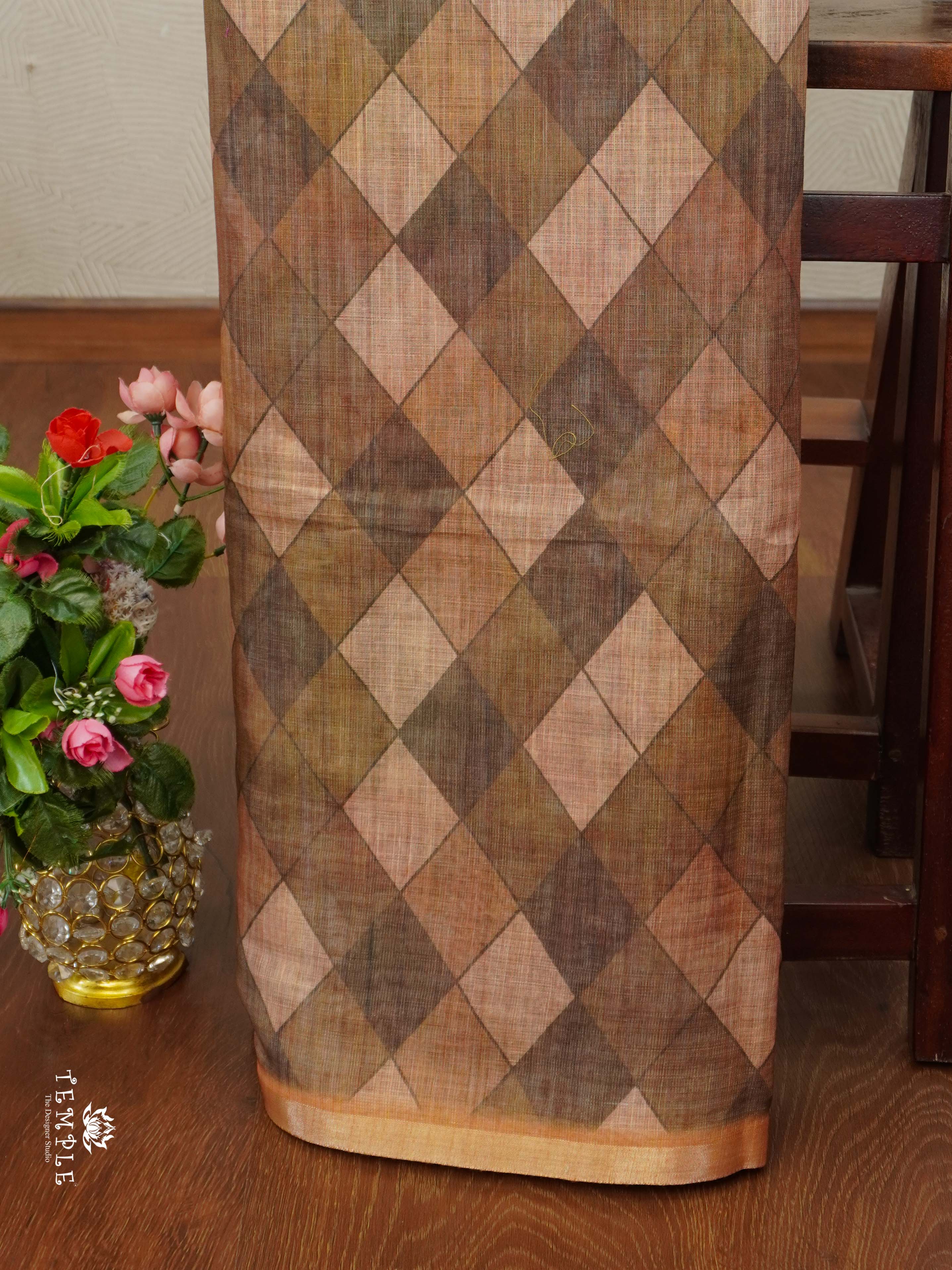 Geometrical Pattern Fancy Saree | TTDS2341