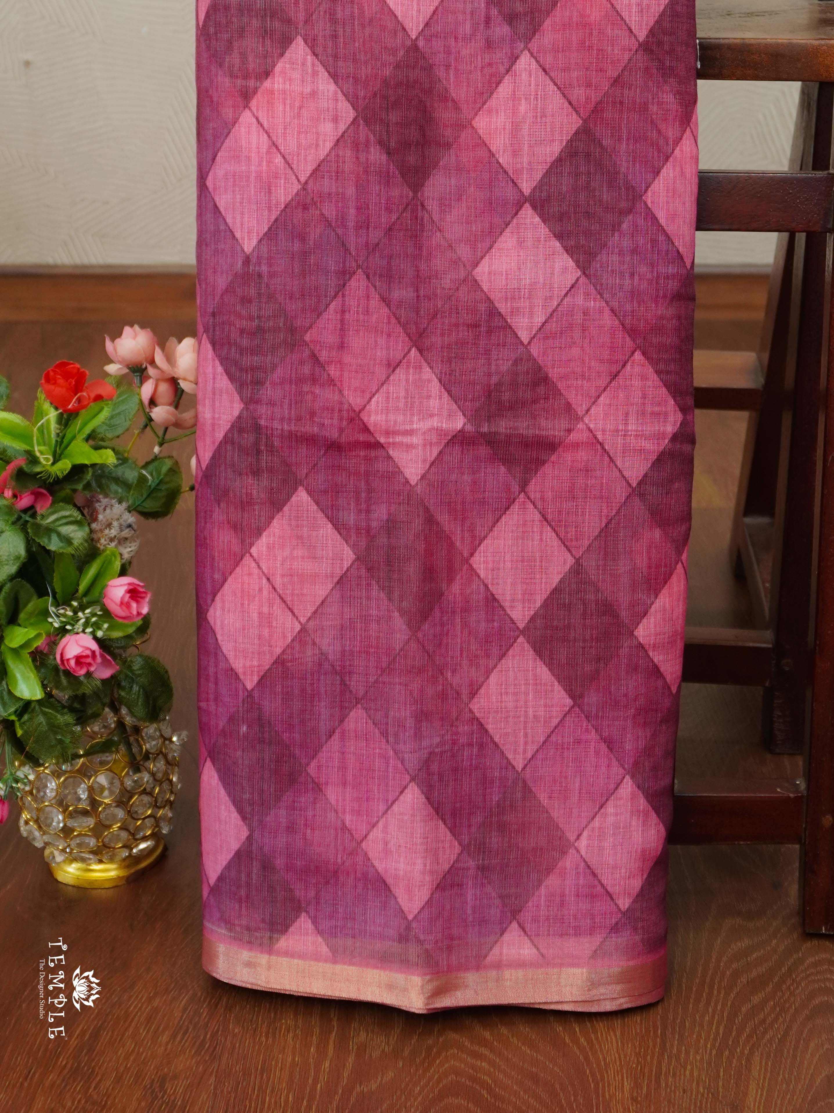 Geometrical Pattern Fancy Saree | TTDS2341