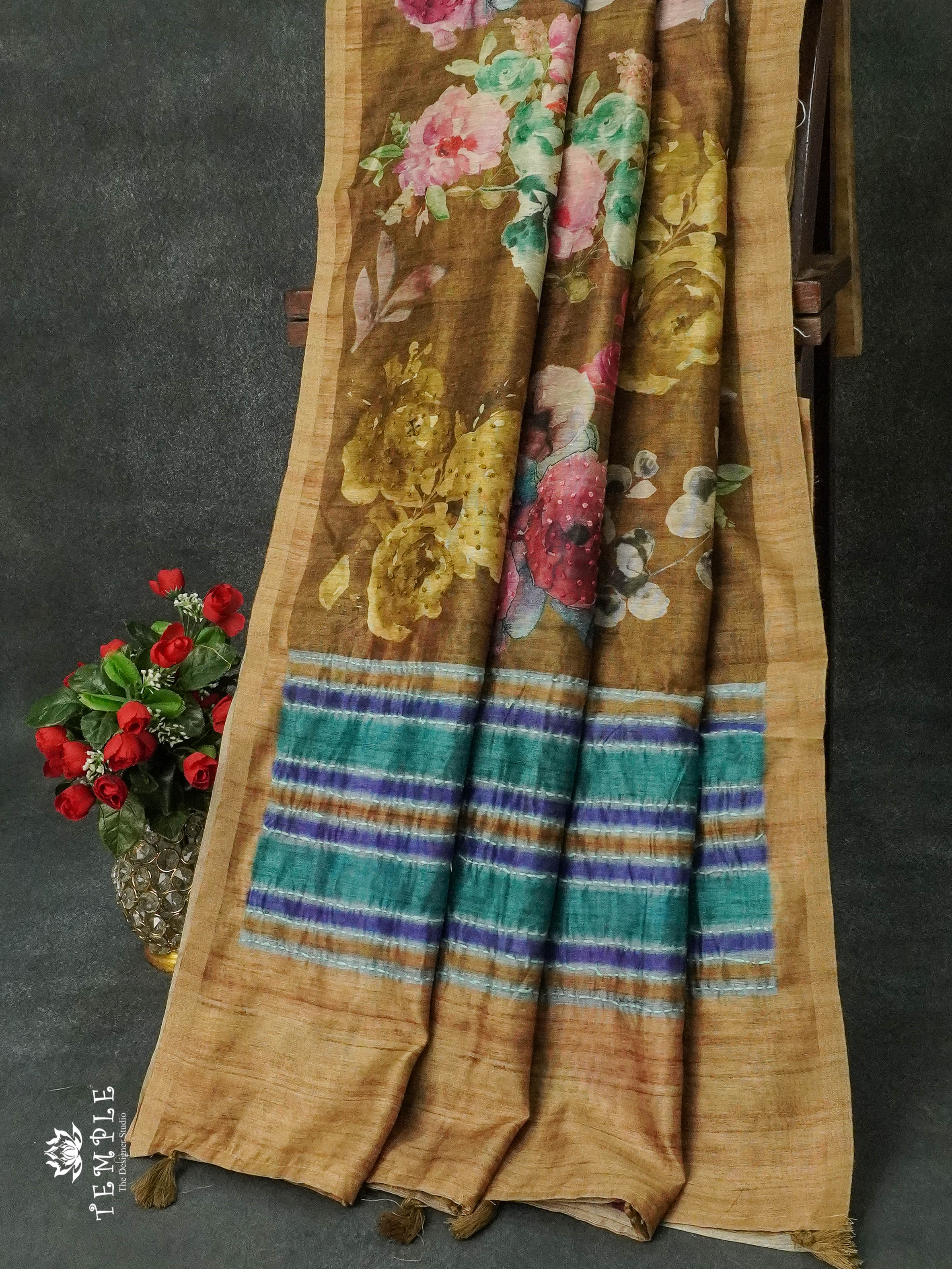 Corporate Wear Saree Collections (With Knott Work ) | TTDS988