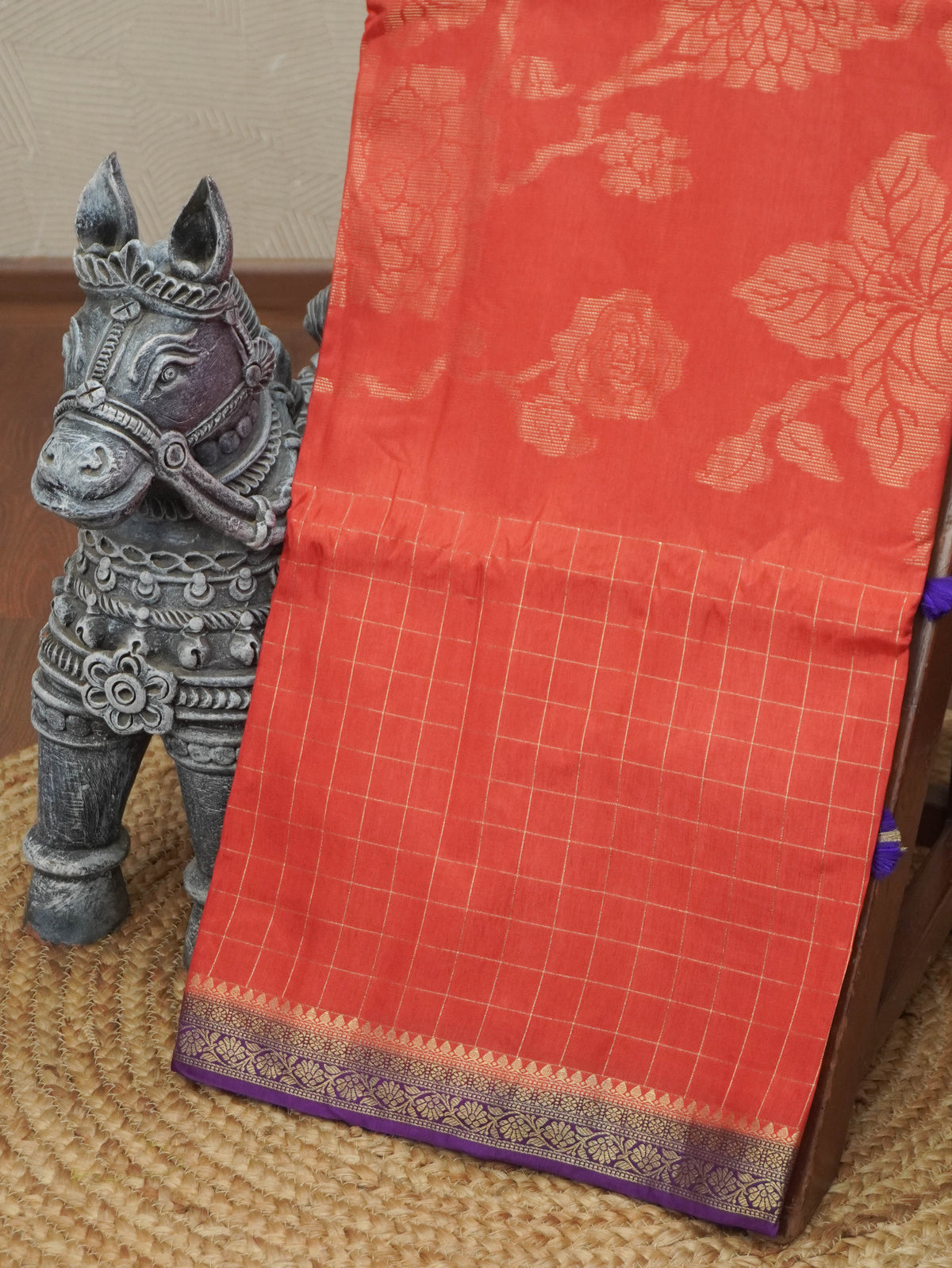 Semi Mysore Silk Saree | TTDS3671