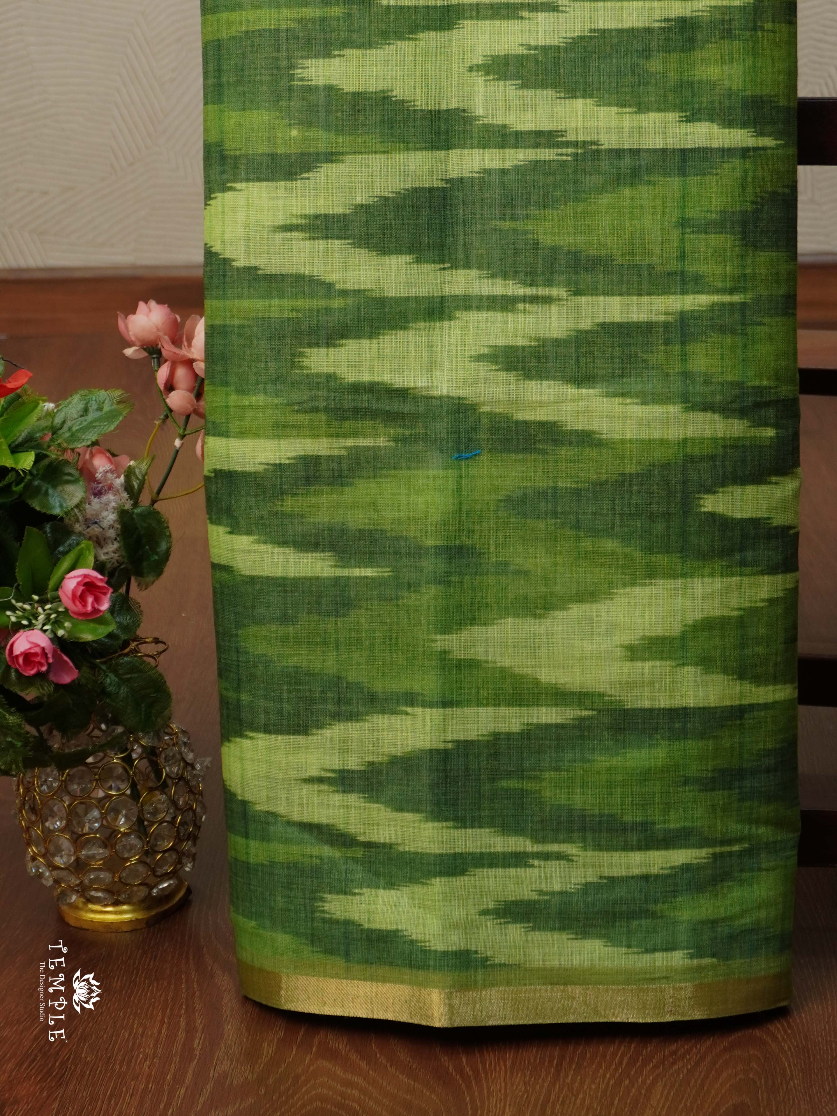 Ikkat Print Bamboo Saree | TTDS2342