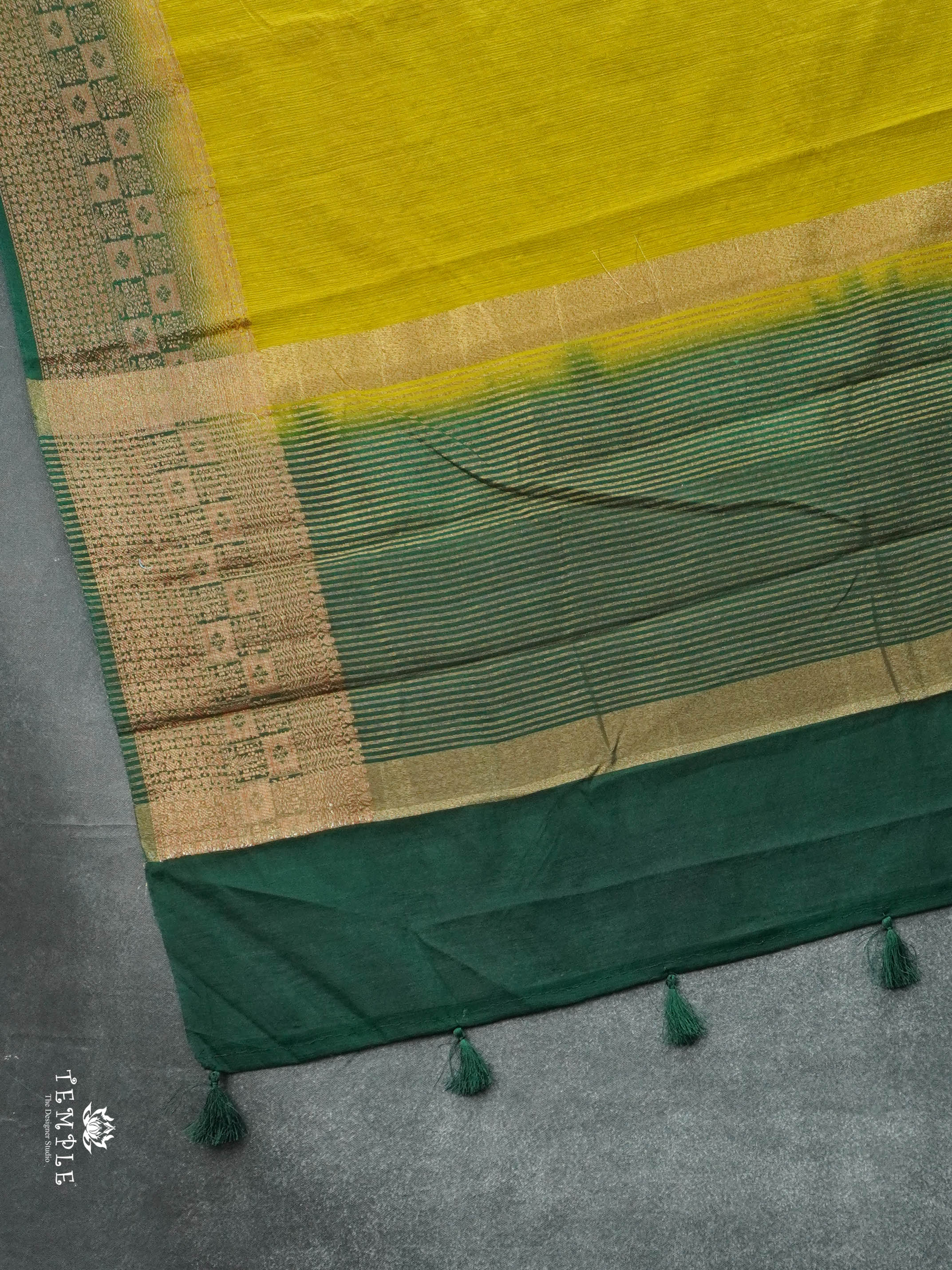 Jute Silk Saree(Yellow) | TTDS2829 | PRE BOOKING