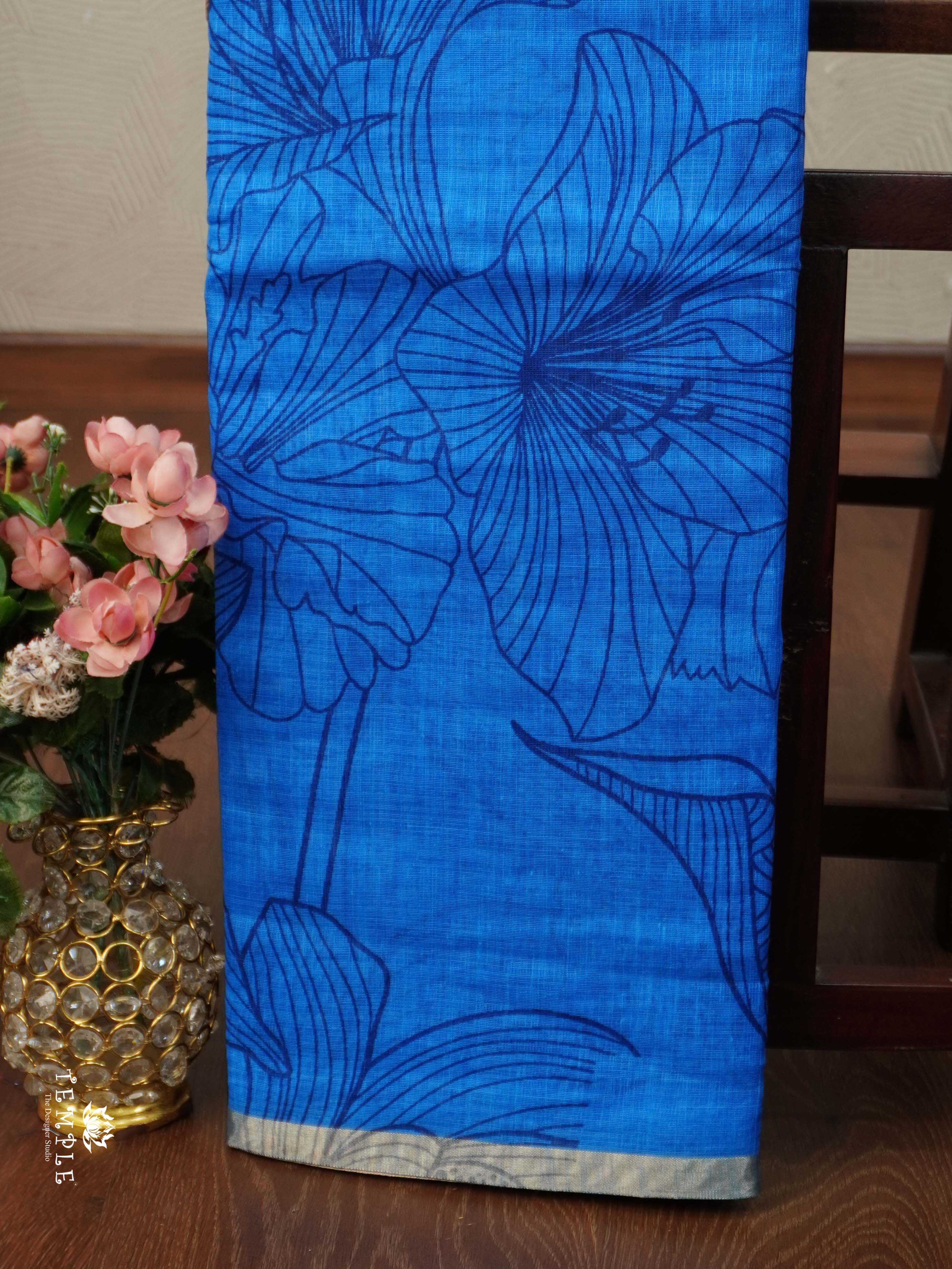 Printed Chanderi Cotton | TTDS2329