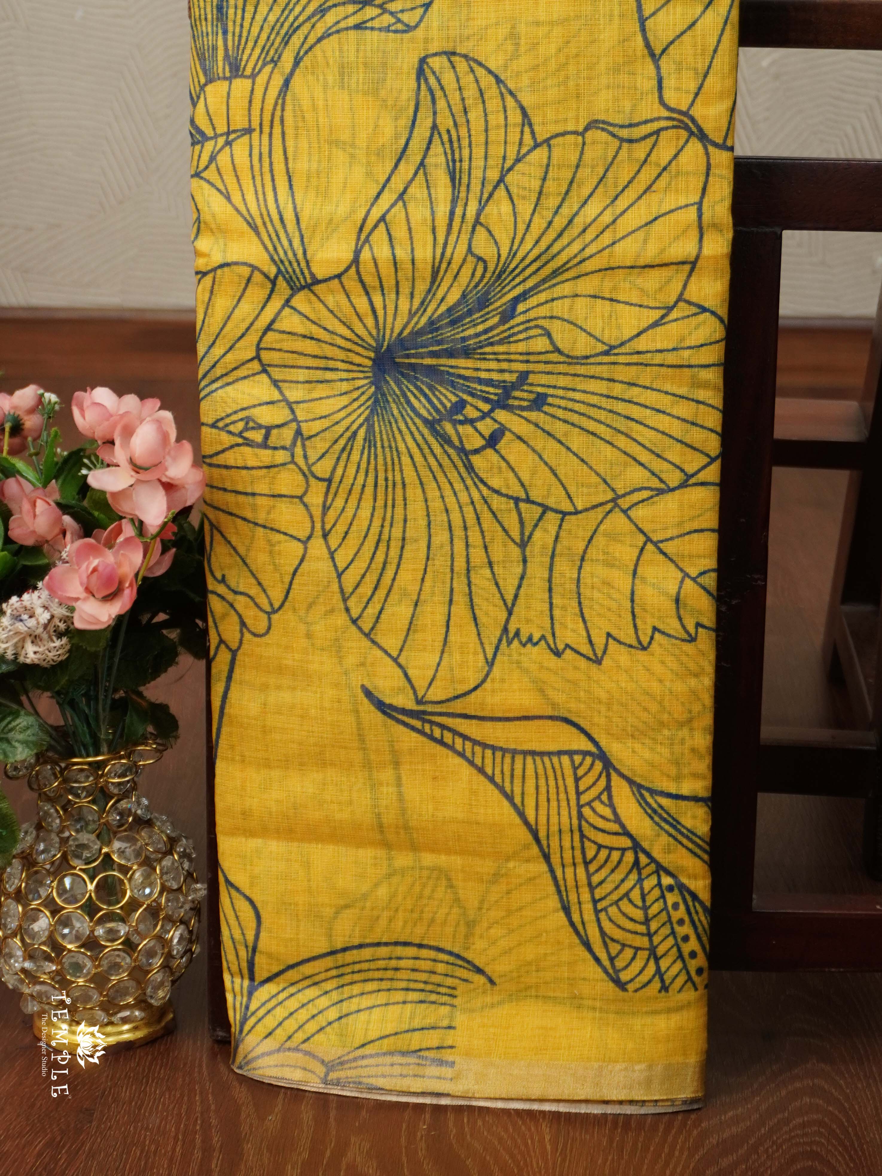 Printed Chanderi Cotton | TTDS2329