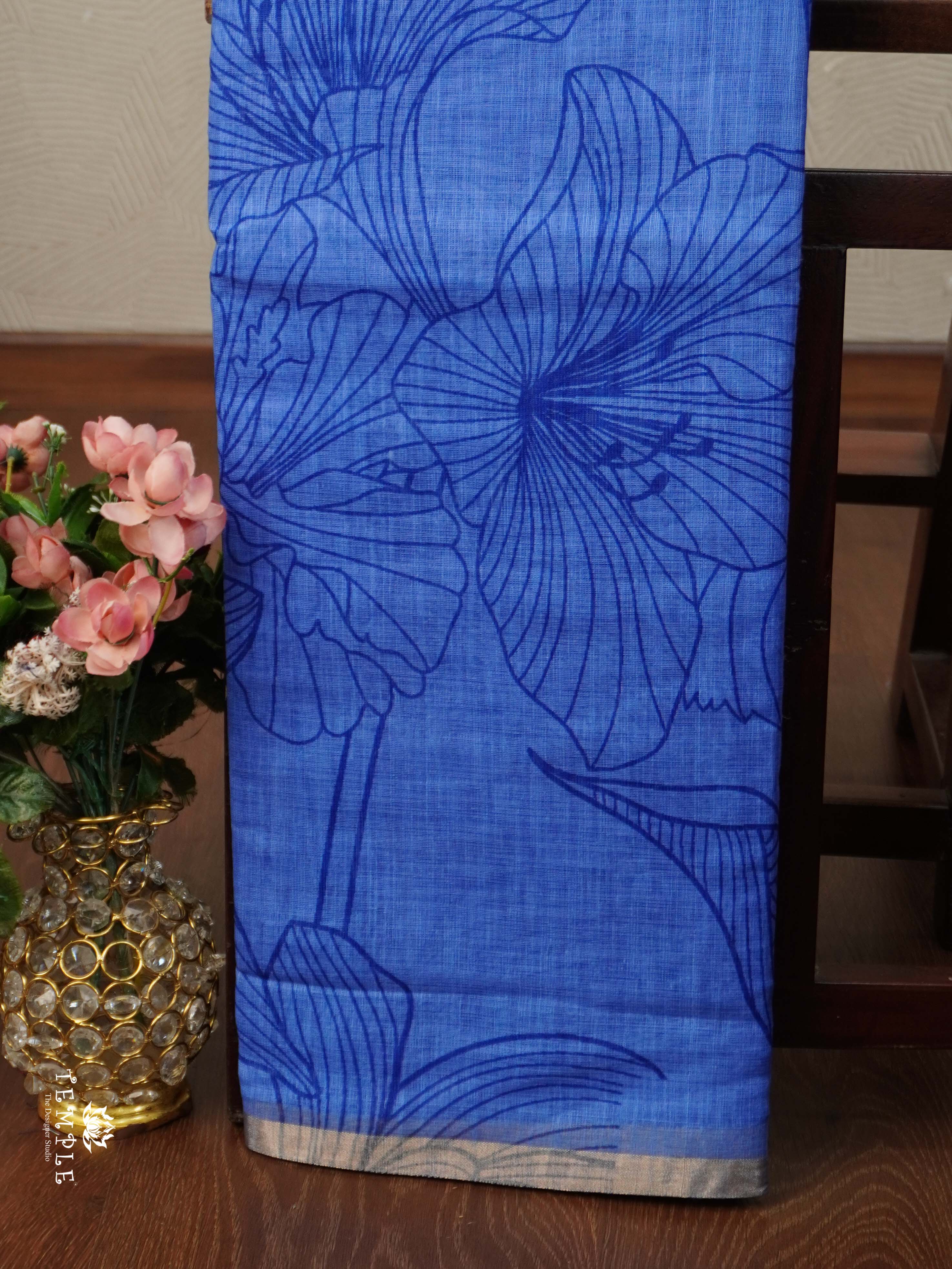 Printed Chanderi Cotton | TTDS2329