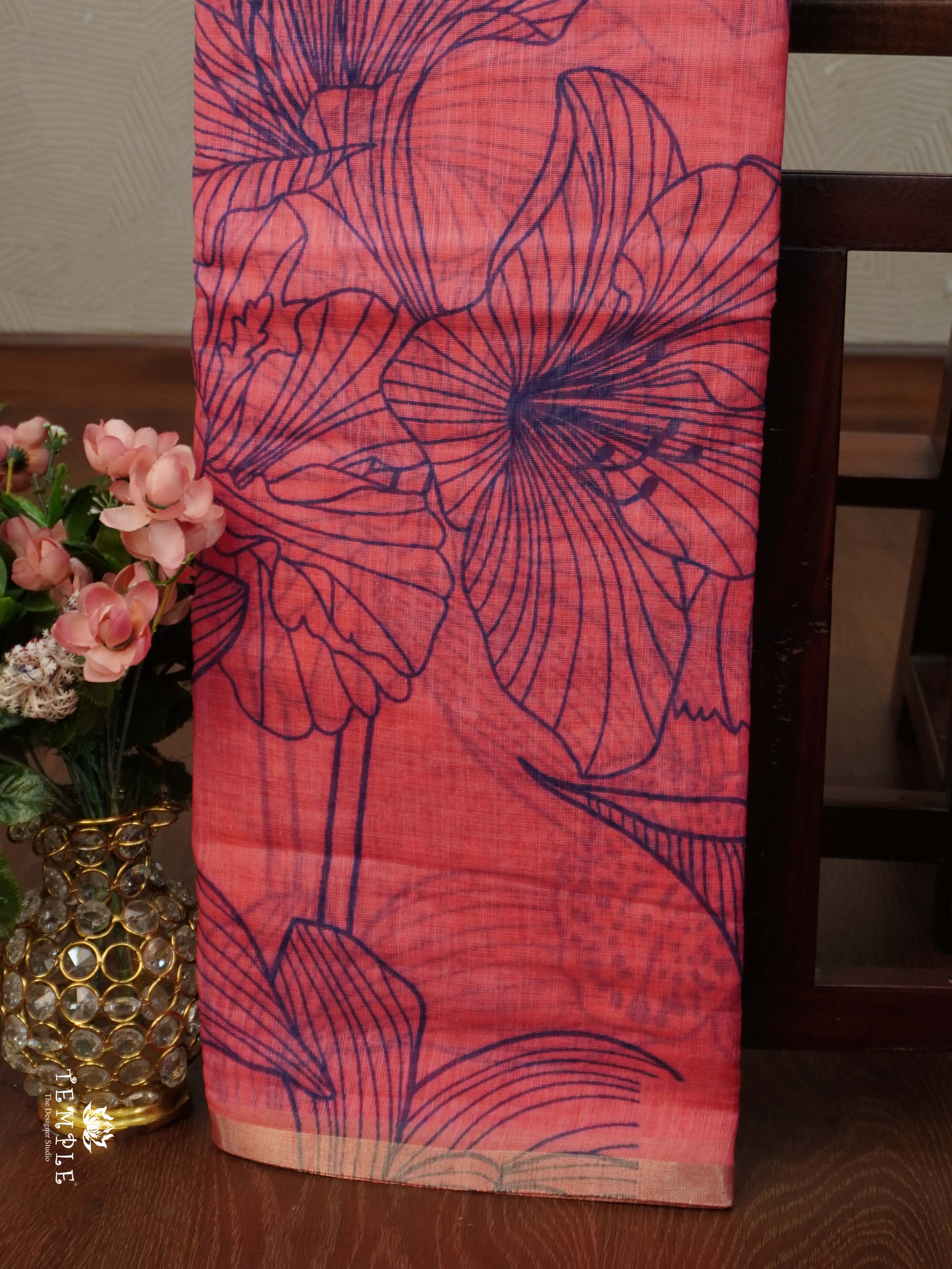 Printed Chanderi Cotton | TTDS2329
