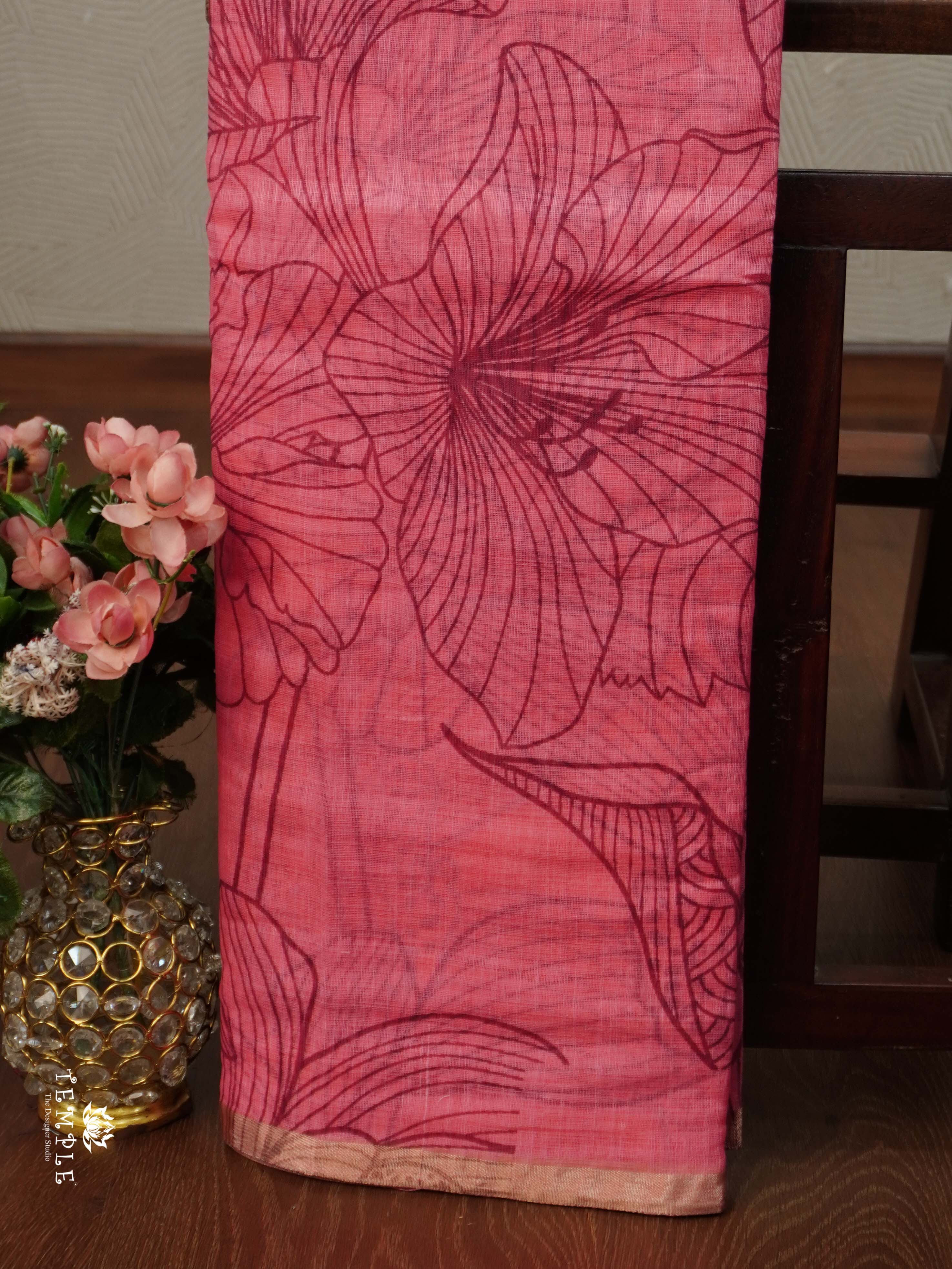 Printed Chanderi Cotton | TTDS2329