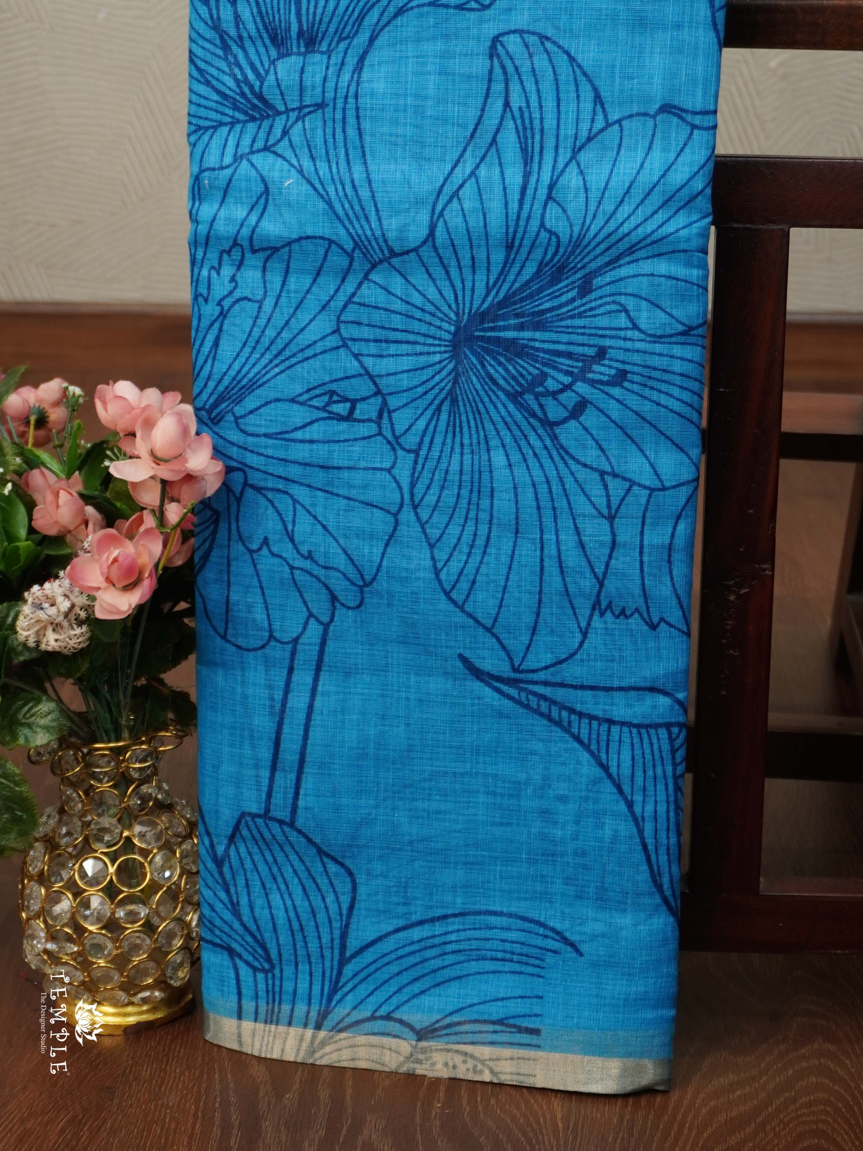 Printed Chanderi Cotton | TTDS2329