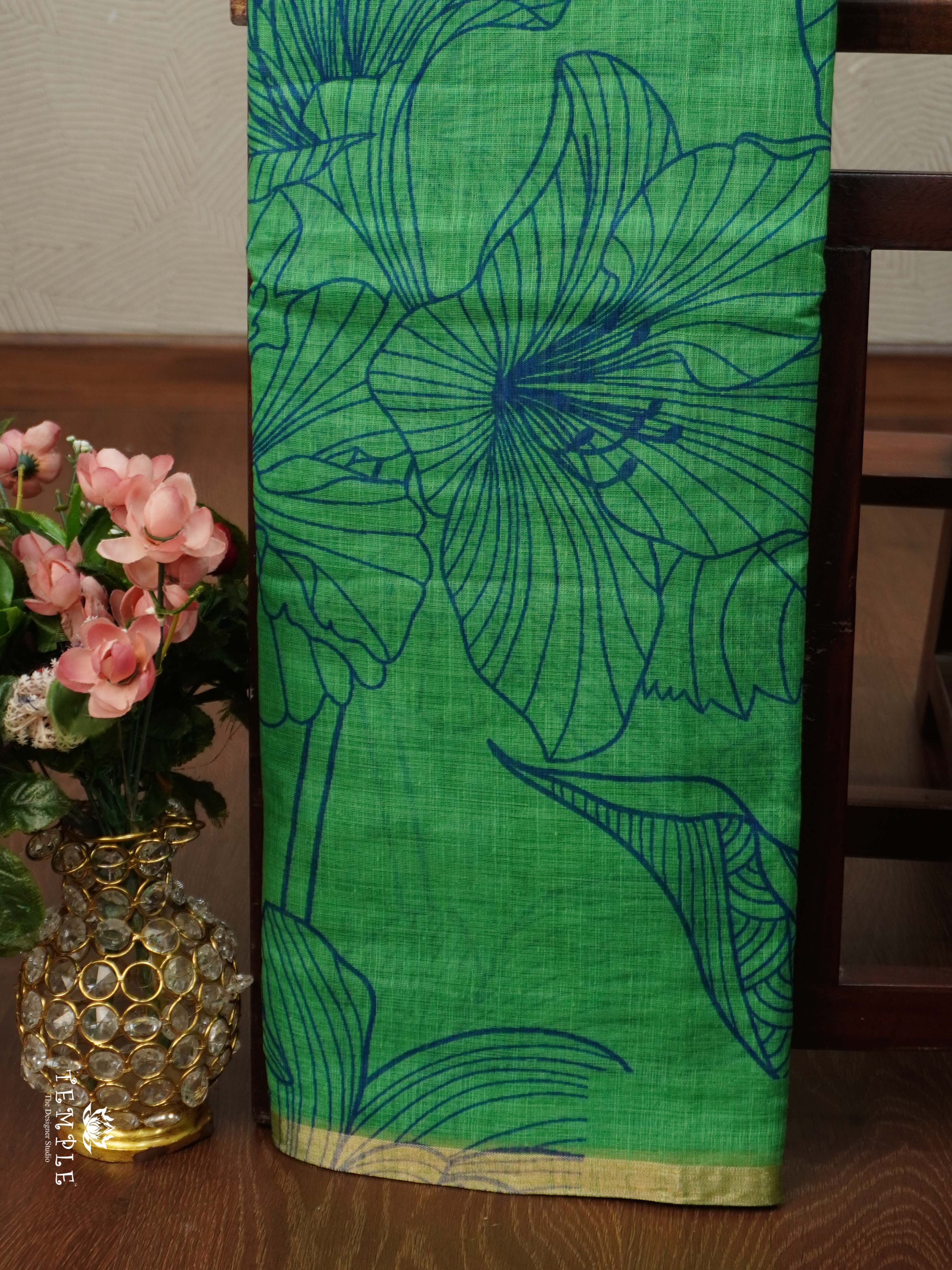 Printed Chanderi Cotton | TTDS2329